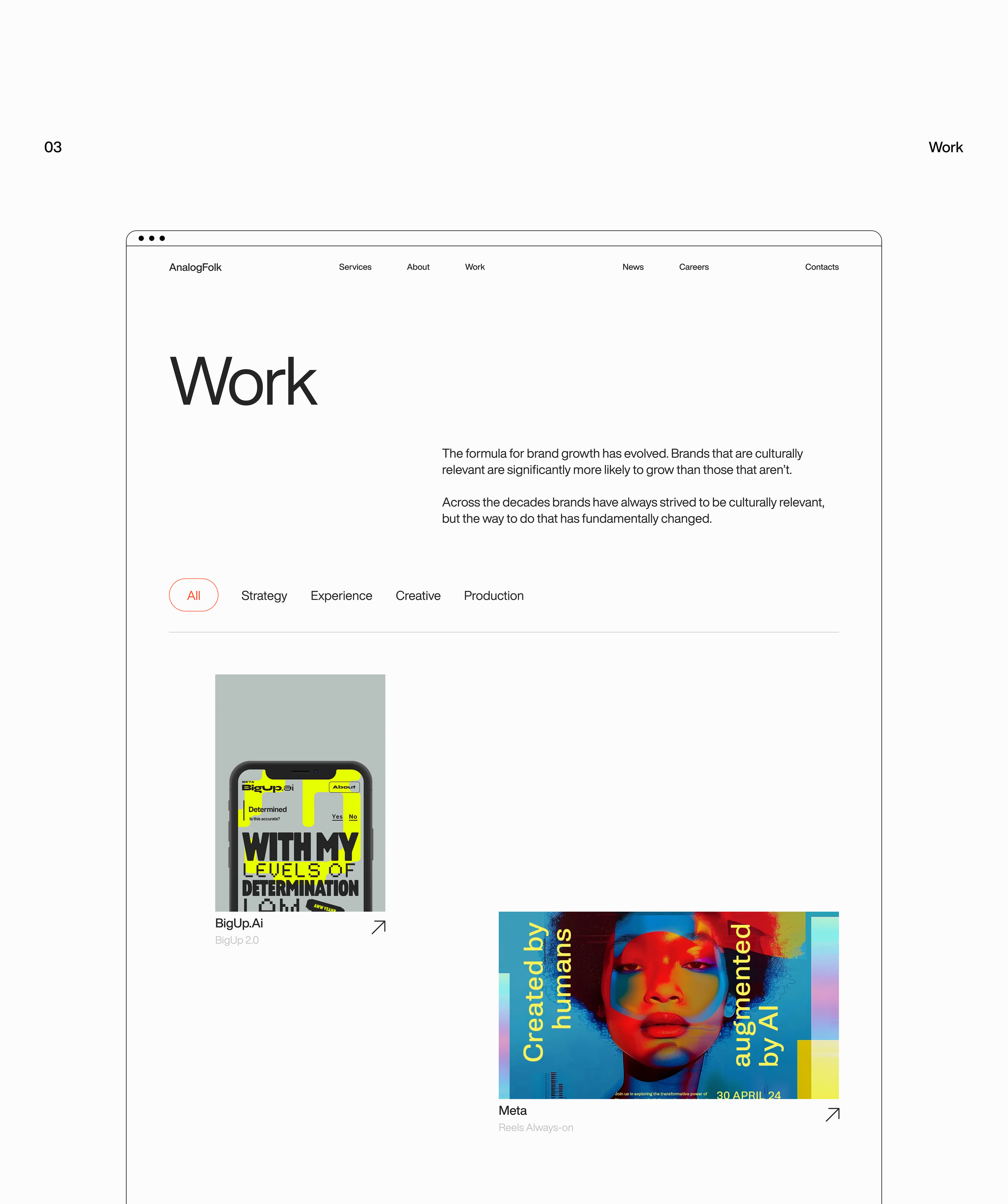 Creative Agency website concept — Изображение №9 — Интерфейсы на Dprofile