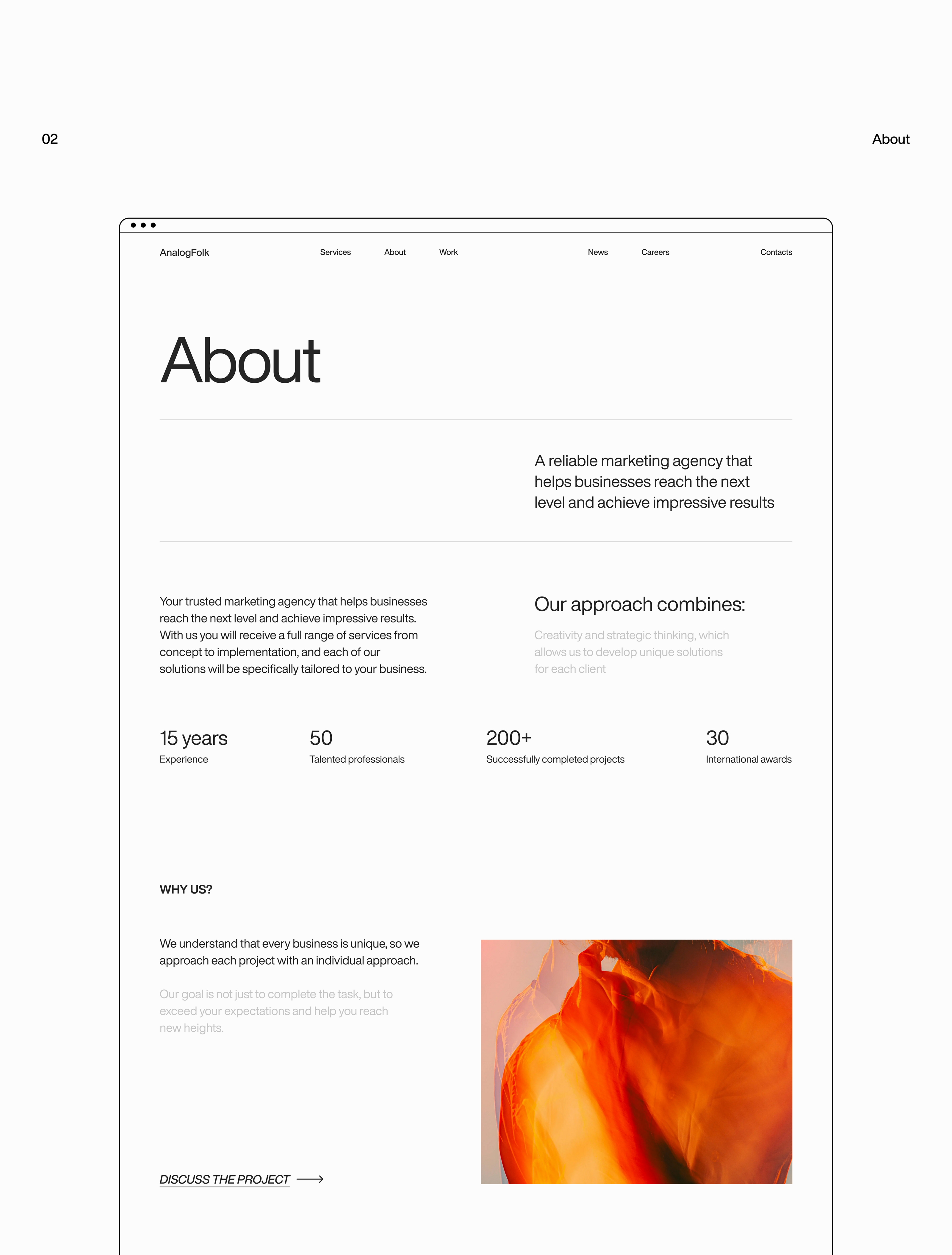 Creative Agency website concept — Изображение №5 — Интерфейсы на Dprofile