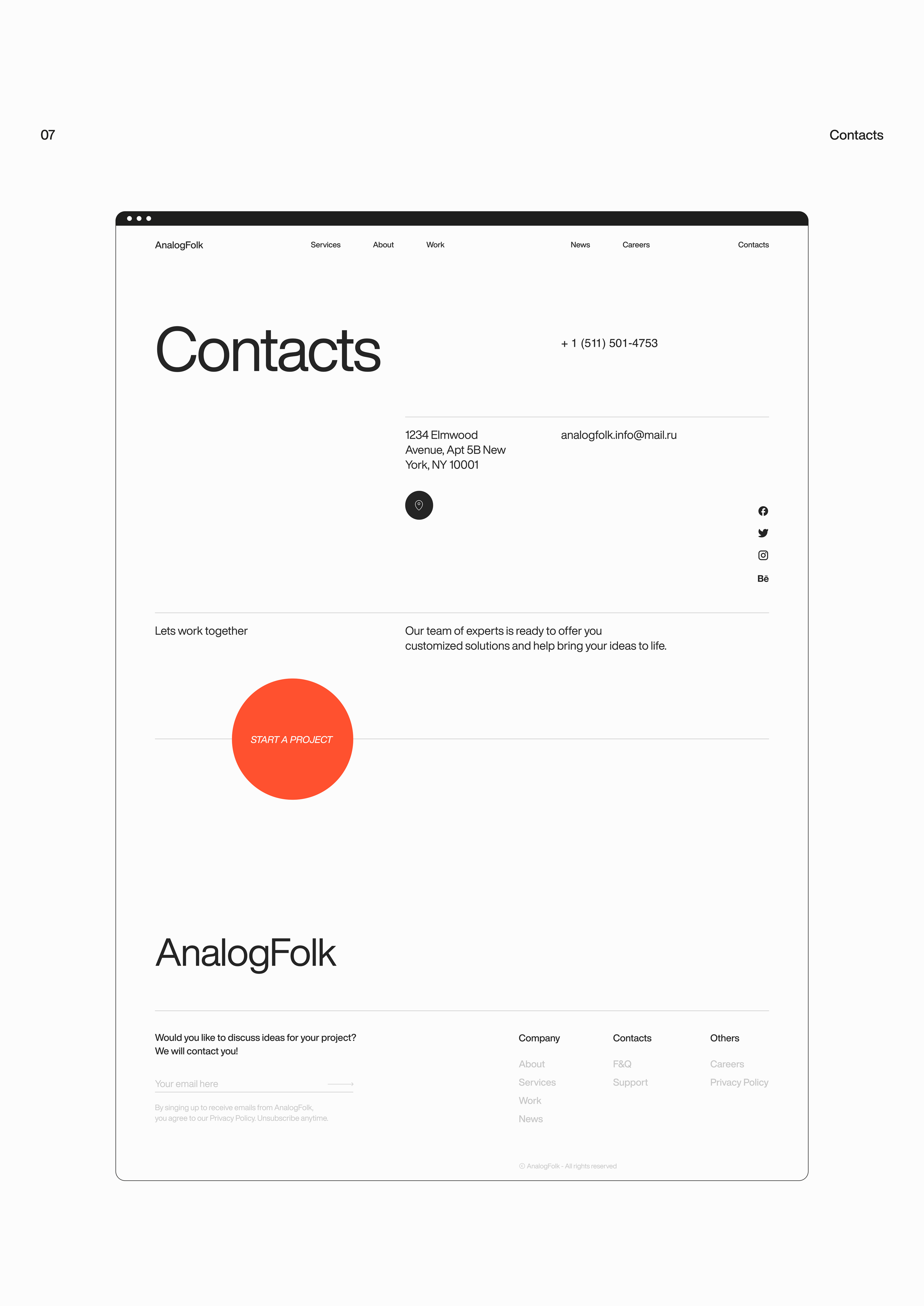 Creative Agency website concept — Изображение №14 — Интерфейсы на Dprofile