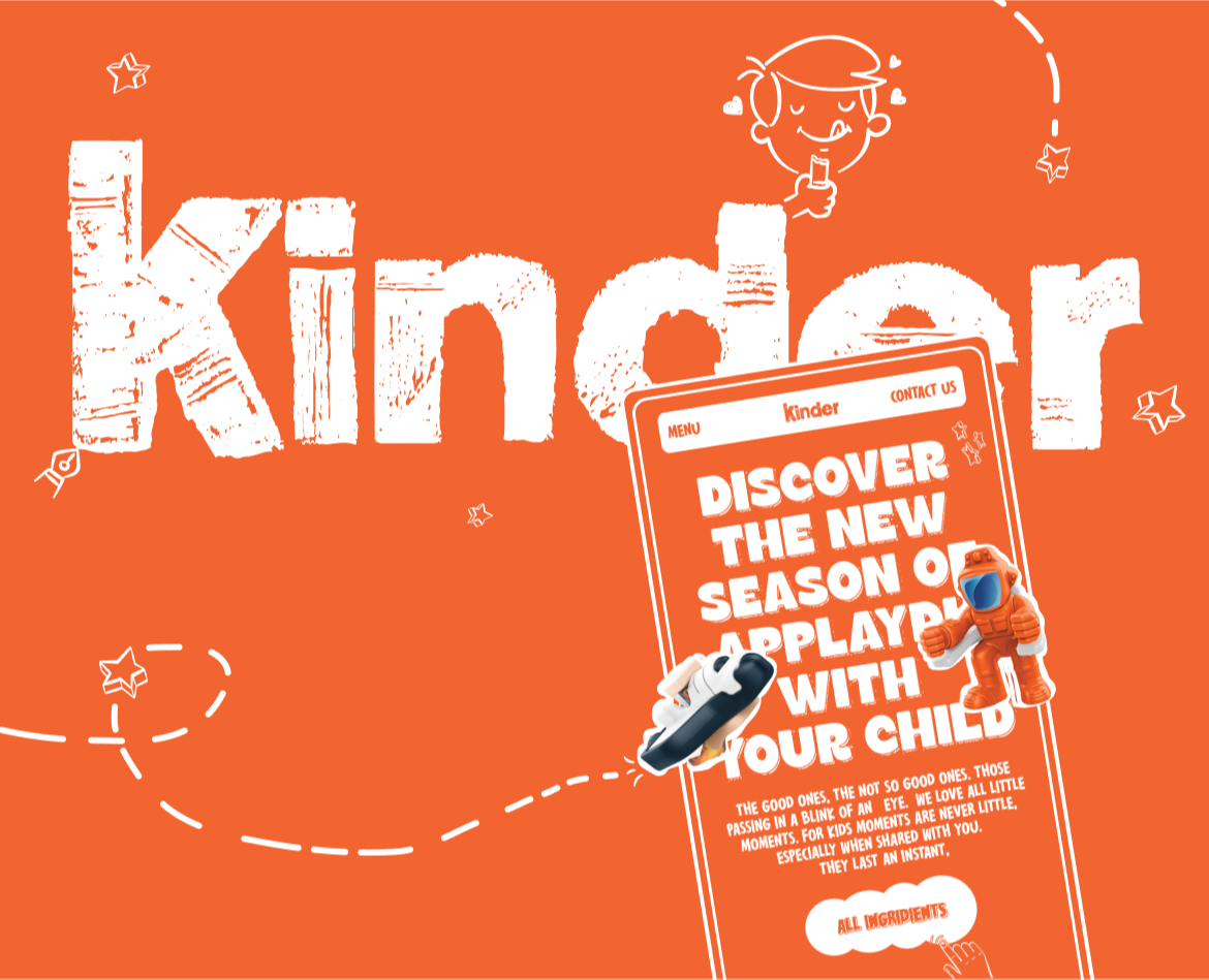 KINDER | Corporate website redesign — Интерфейсы, Иллюстрация на Dprofile