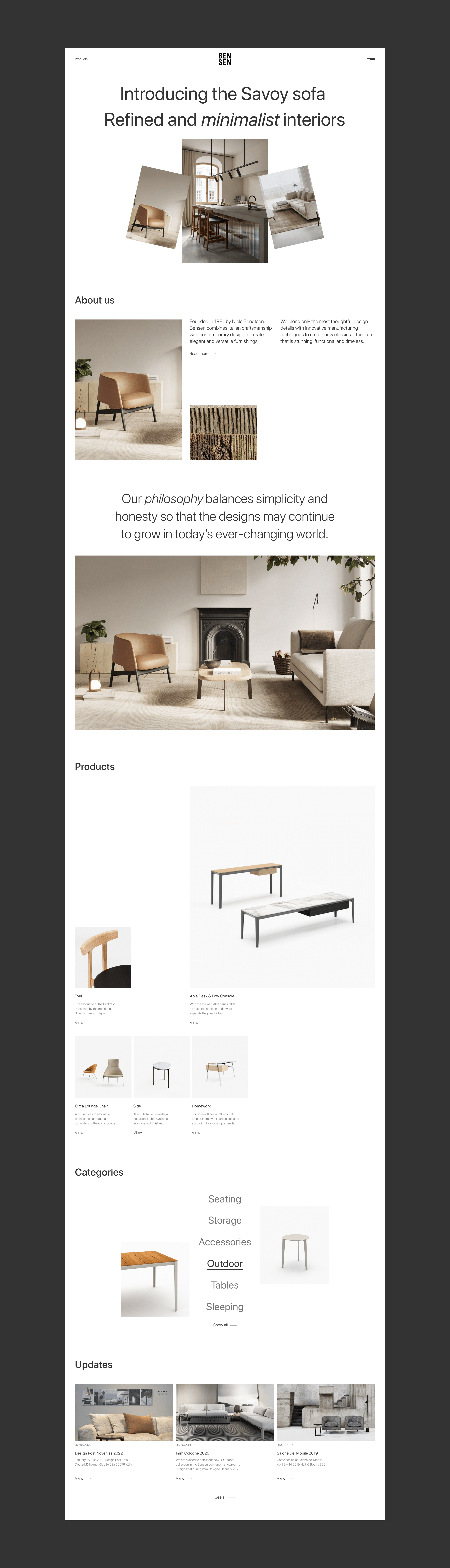BENSEN | Redesign site — Изображение №2 — Интерфейсы на Dprofile