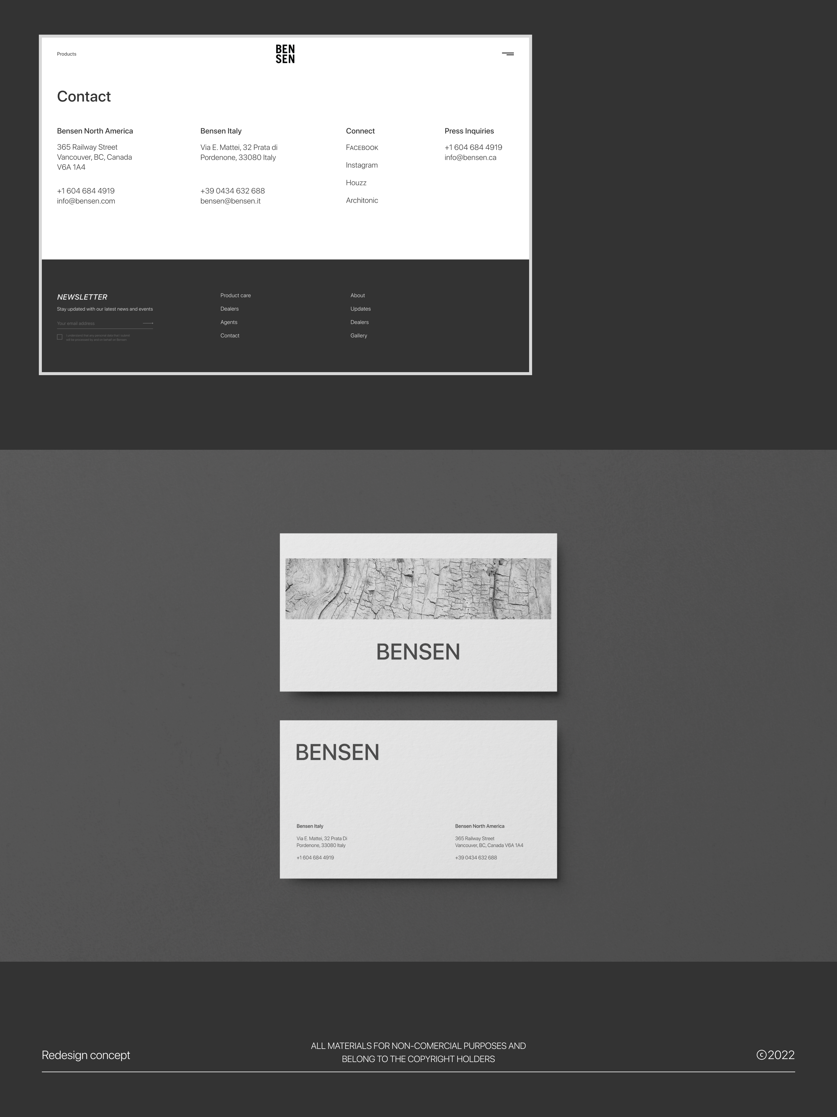 BENSEN | Redesign site — Изображение №7 — Интерфейсы на Dprofile