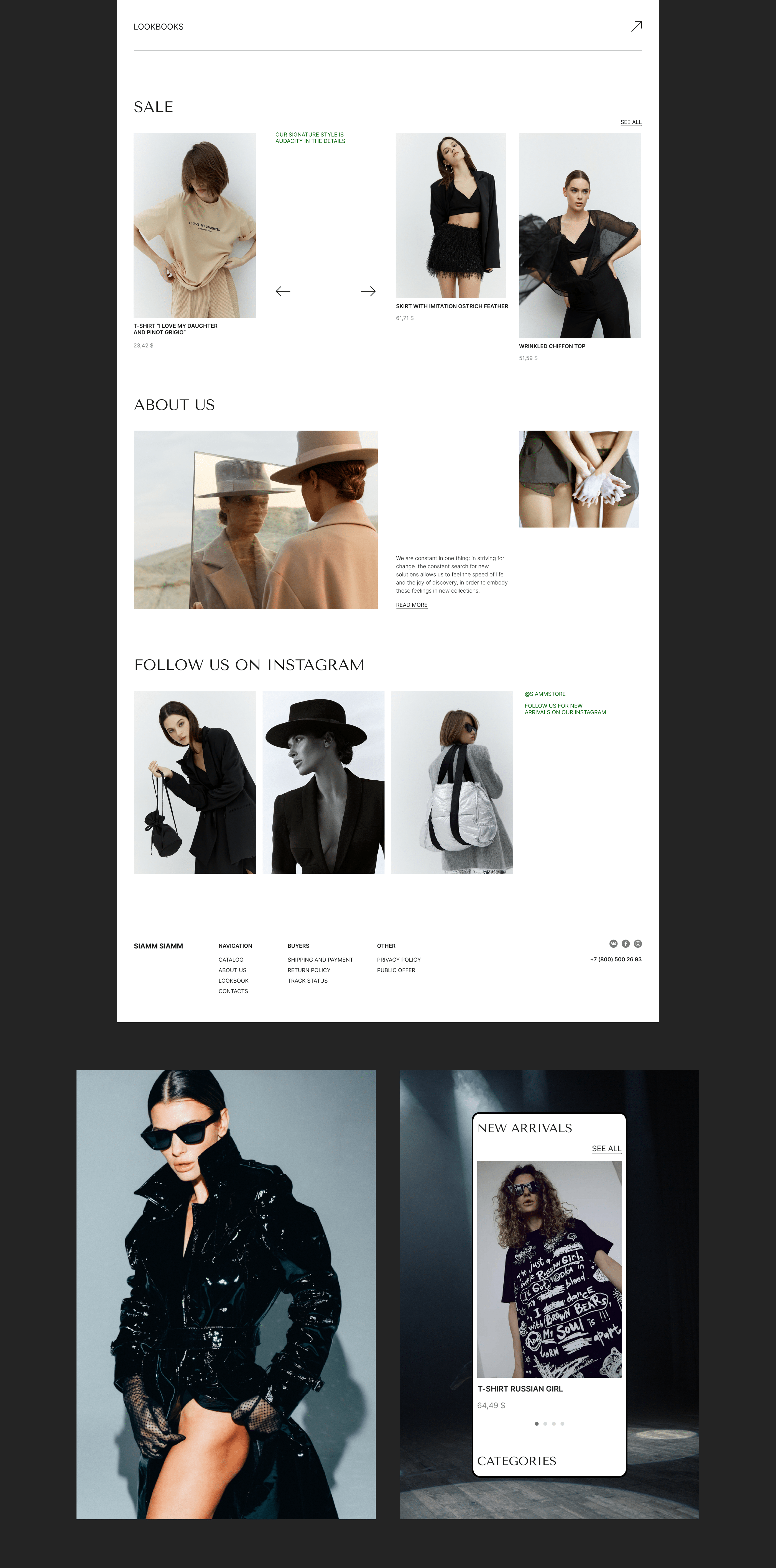 SIAMMSIAMM ӏ E-COMMERCE REDESIGN — Изображение №2 — Интерфейсы, Брендинг на Dprofile