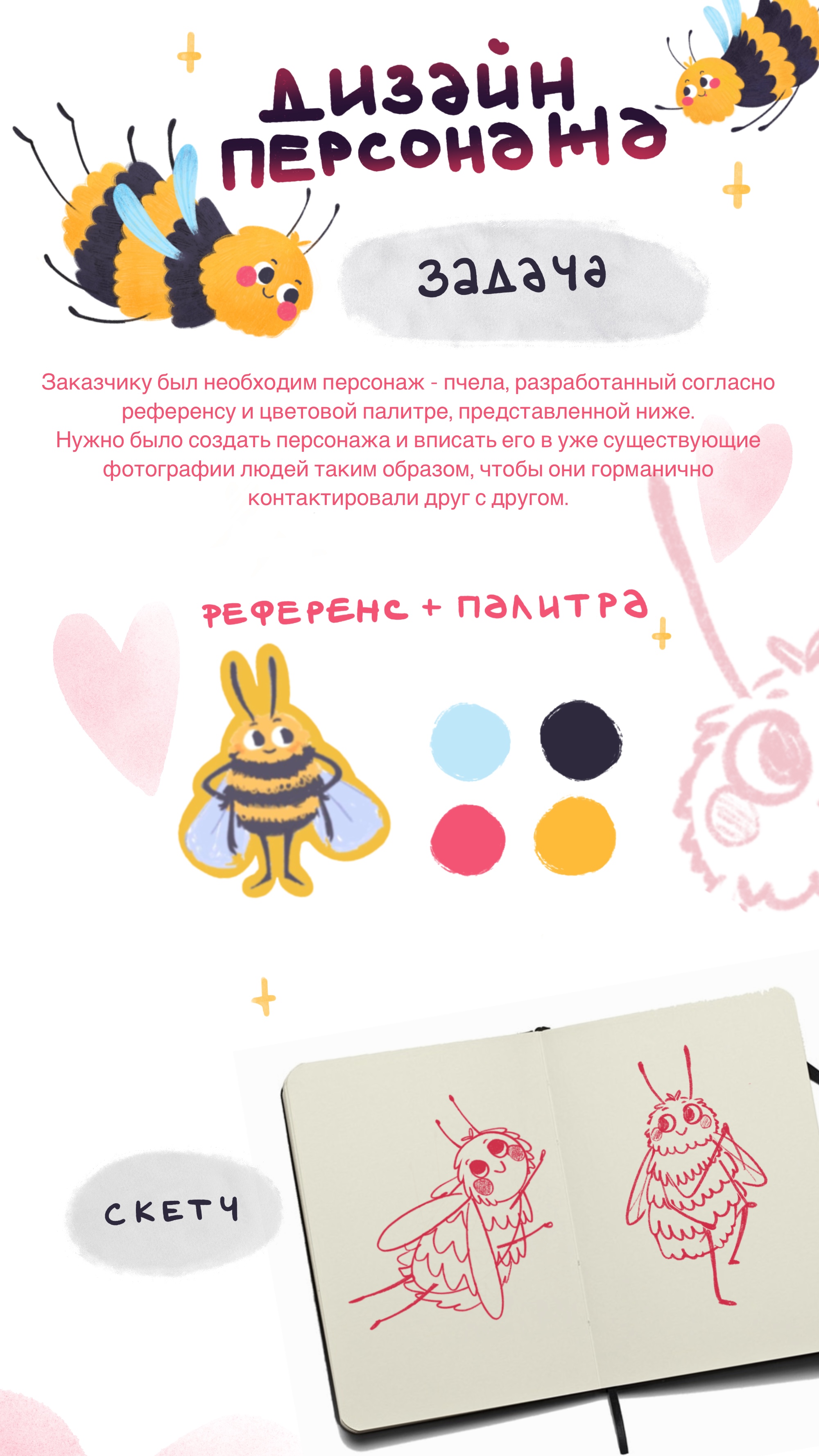 Дизайн бренд-персонажа пчелы — Изображение №1 — Иллюстрация, Маркетинг на Dprofile