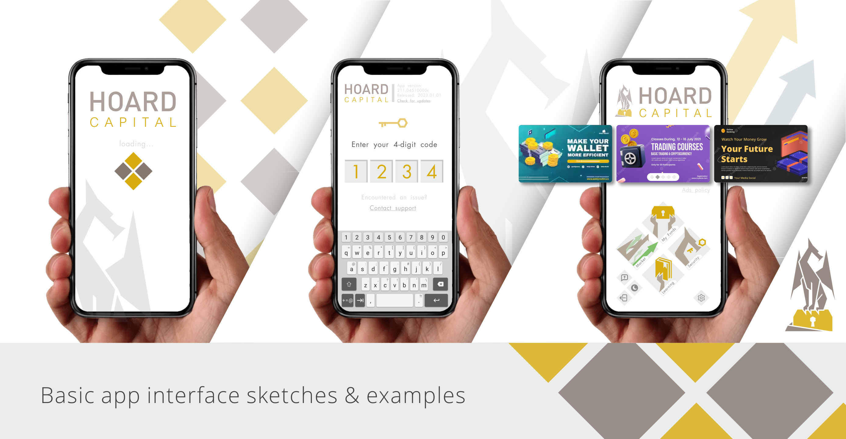 Hoard Capital (logo design practice) — Изображение №4 — Интерфейсы, Брендинг на Dprofile