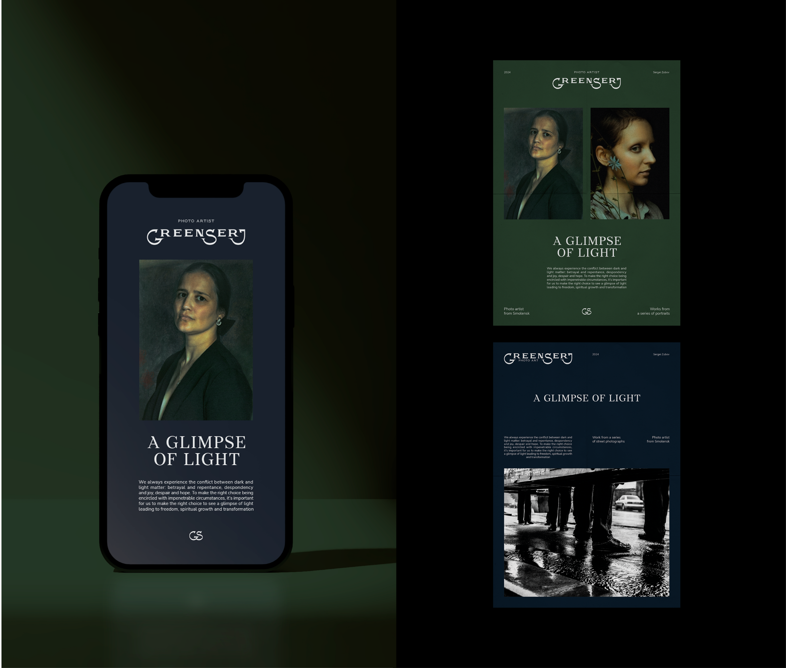 GREENSERJ. Логотип и фирменный стиль для фотохудожника — Изображение №18 — Брендинг на Dprofile