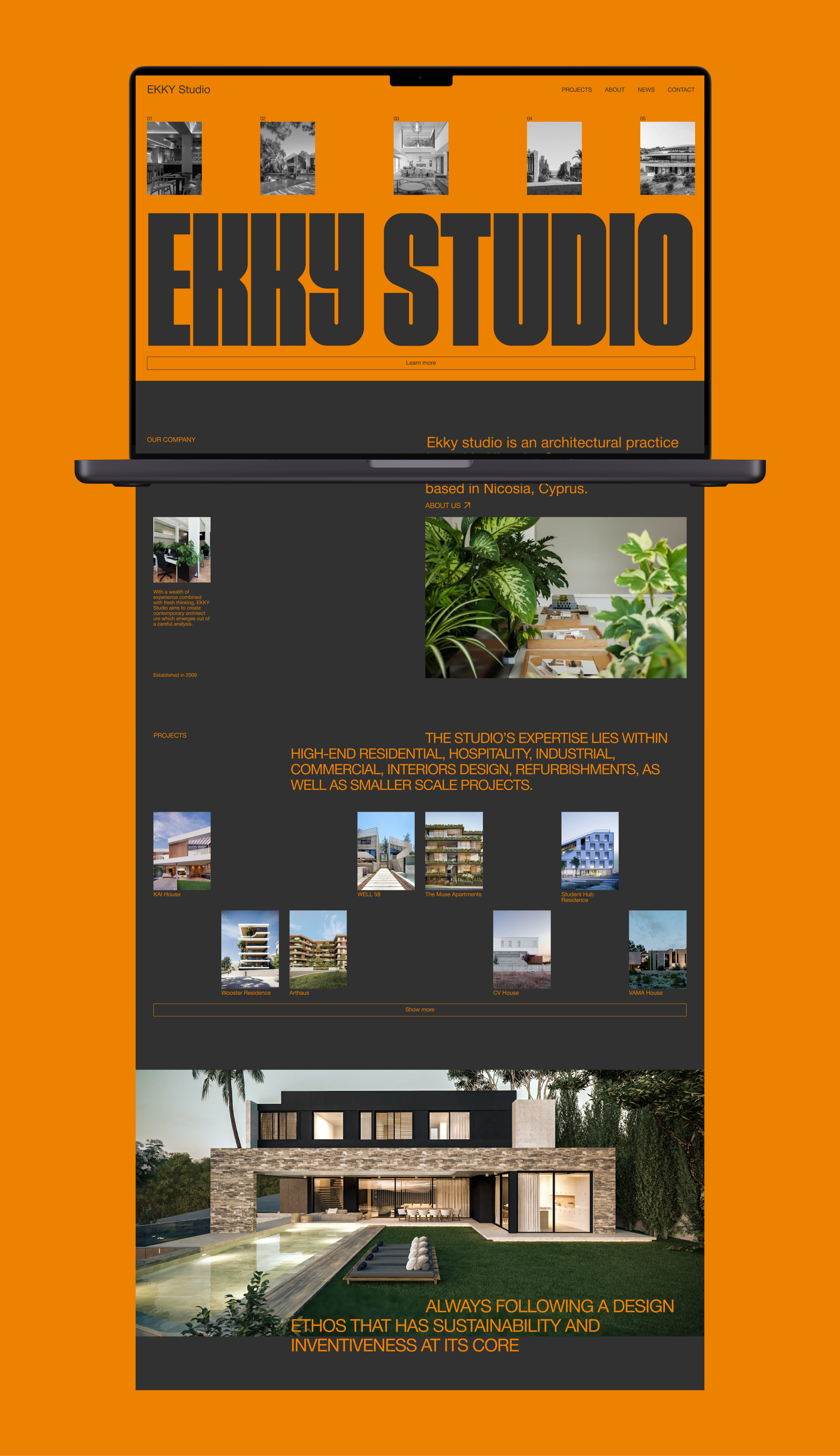 EKKY Studio | Corporate Website Redesign — Изображение №3 — Интерфейсы на Dprofile