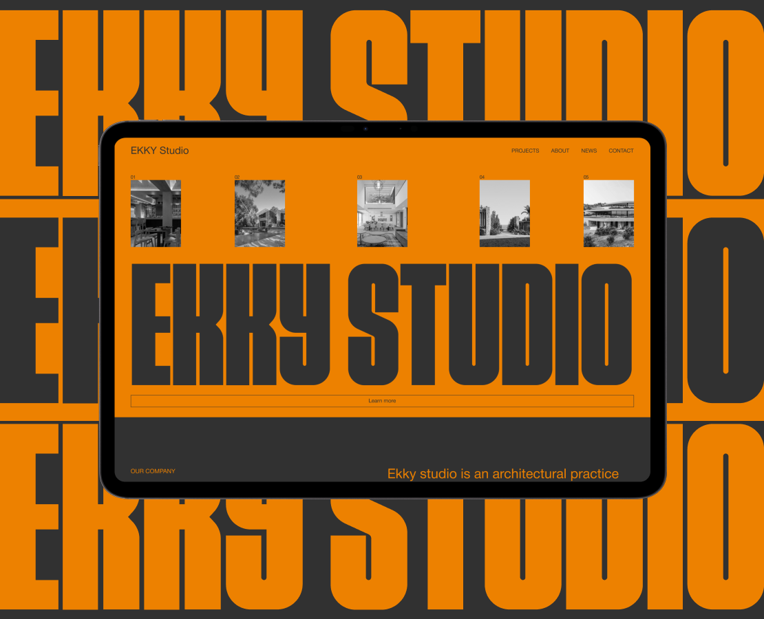 EKKY Studio | Corporate Website Redesign — Интерфейсы на Dprofile