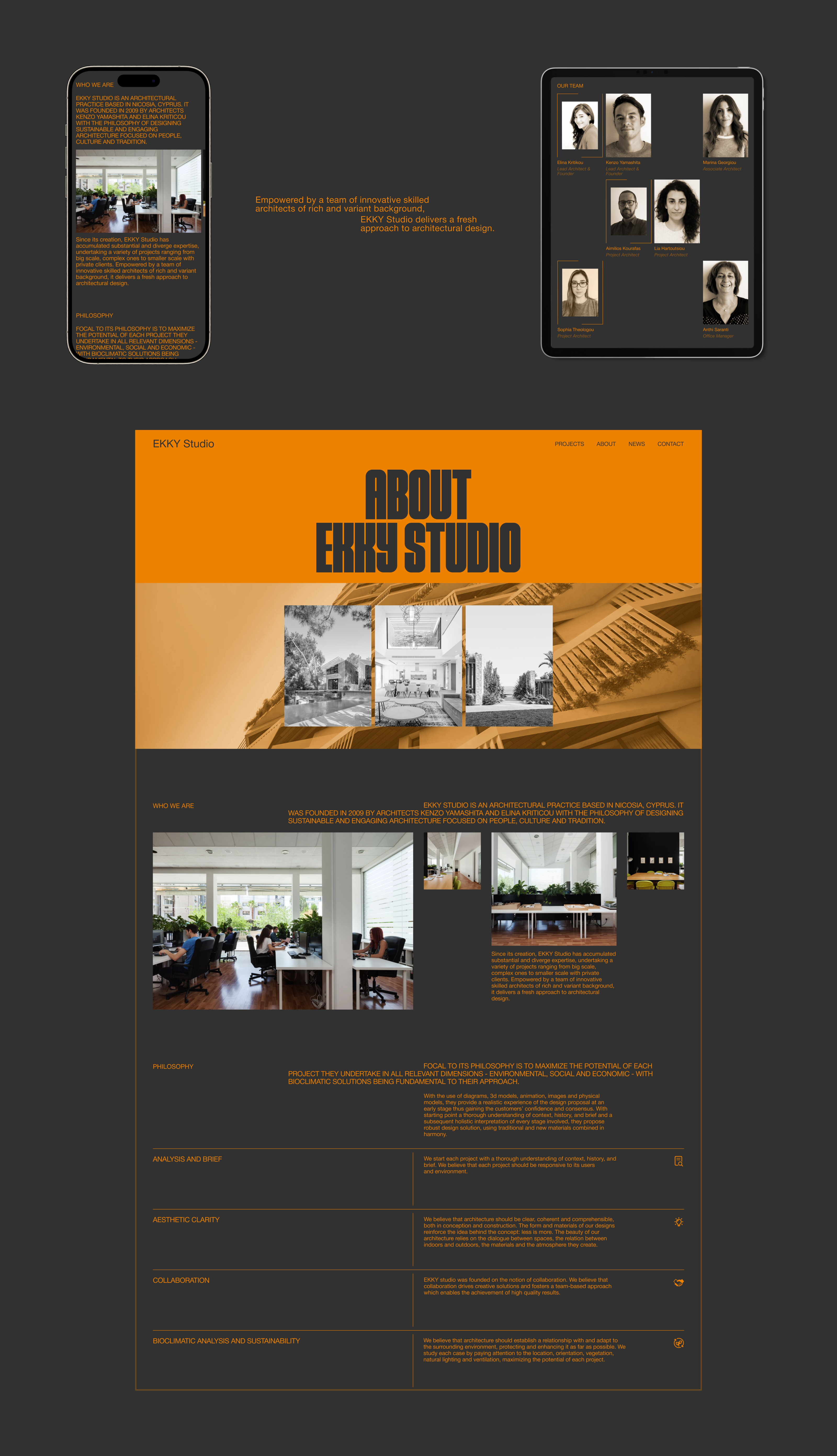 EKKY Studio | Corporate Website Redesign — Изображение №11 — Интерфейсы на Dprofile