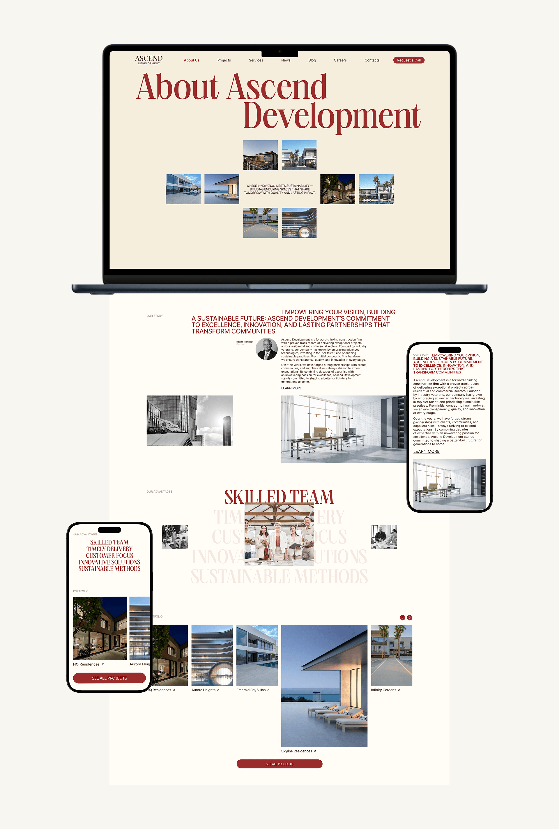 ASCEND | Corporate Website — Изображение №9 — Интерфейсы на Dprofile