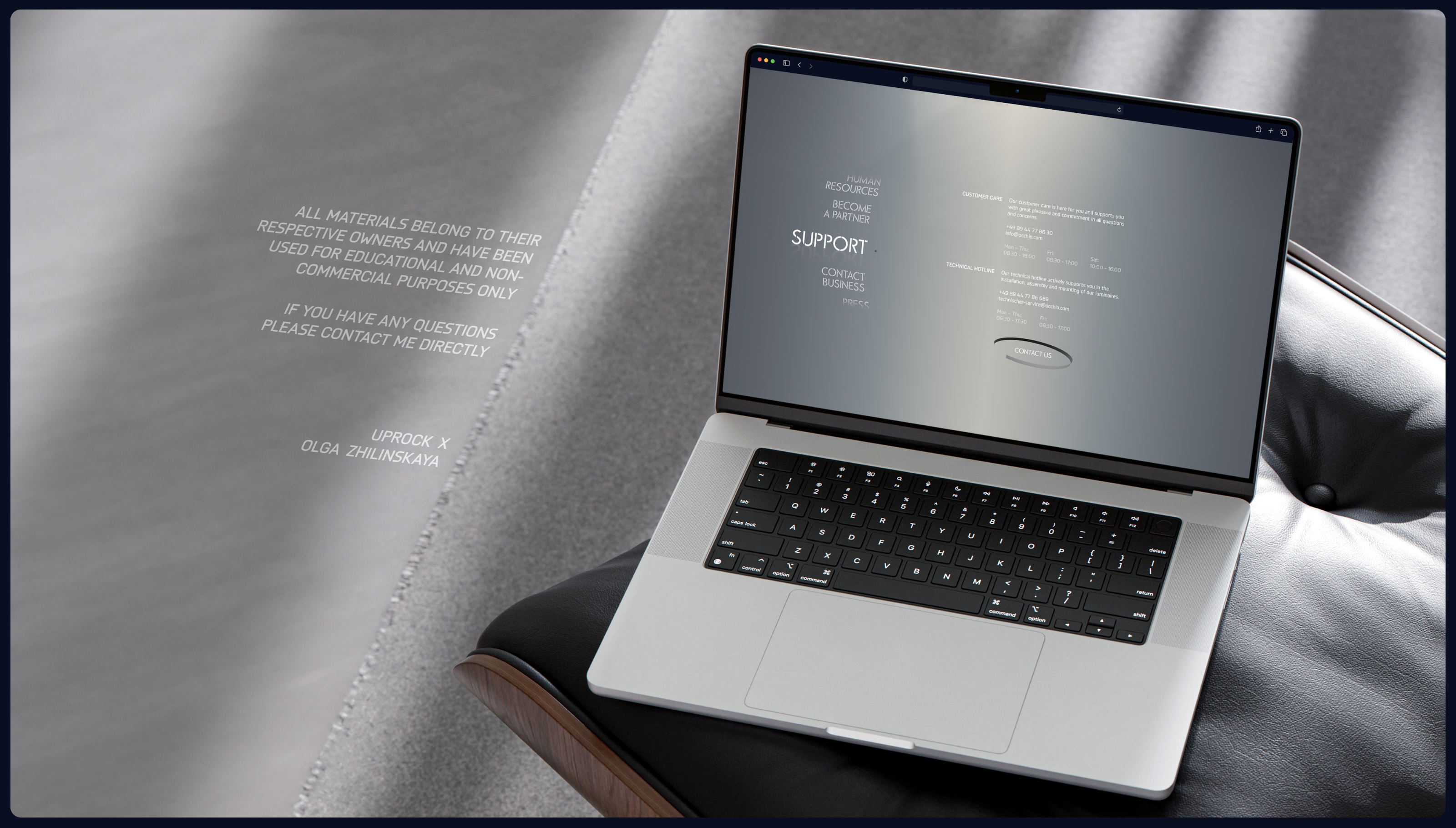 OCCHIO | Redesign concept | UX/UI design — Изображение №29 — Интерфейсы, Анимация на Dprofile