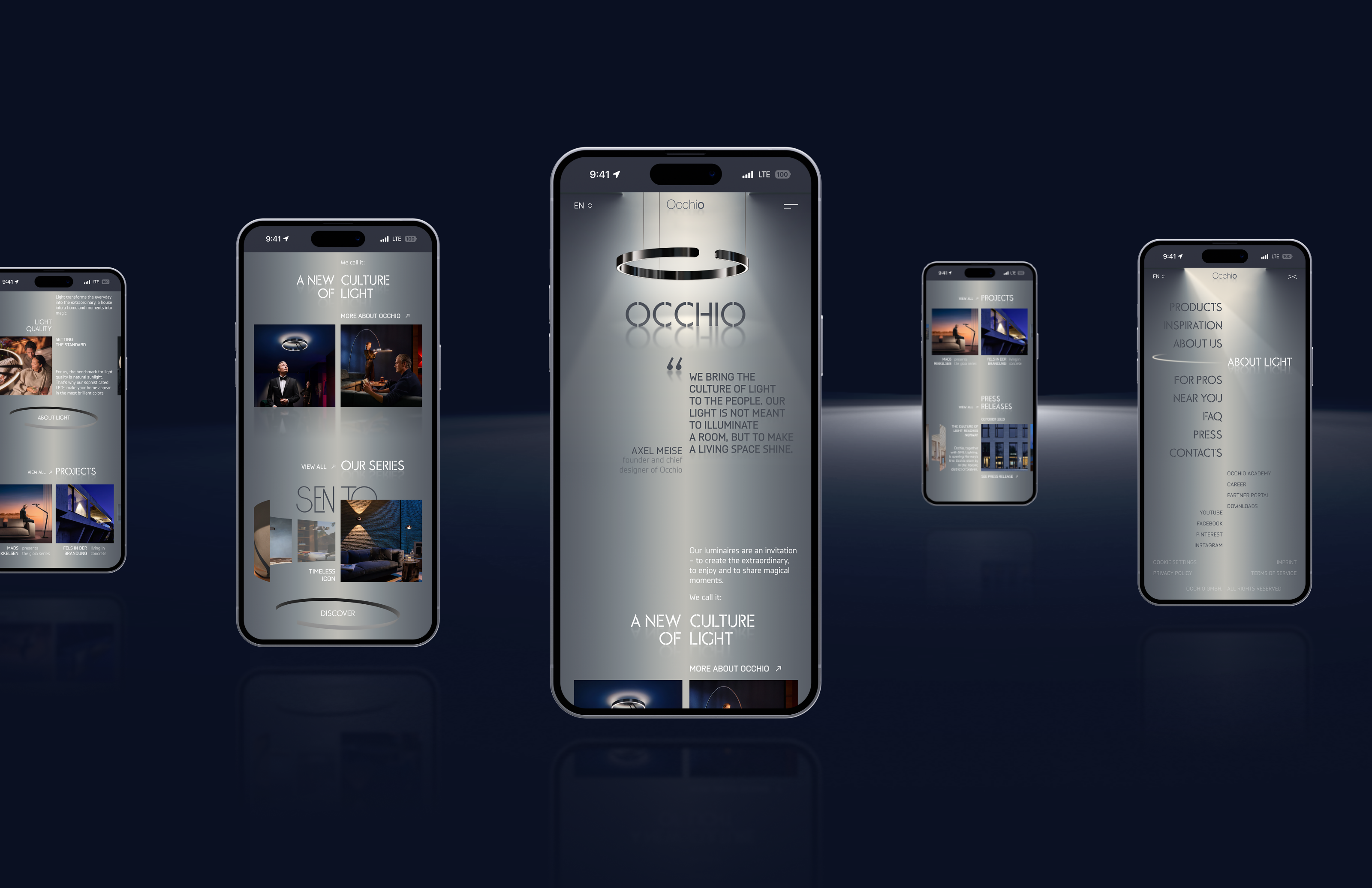 OCCHIO | Redesign concept | UX/UI design — Изображение №3 — Интерфейсы, Анимация на Dprofile