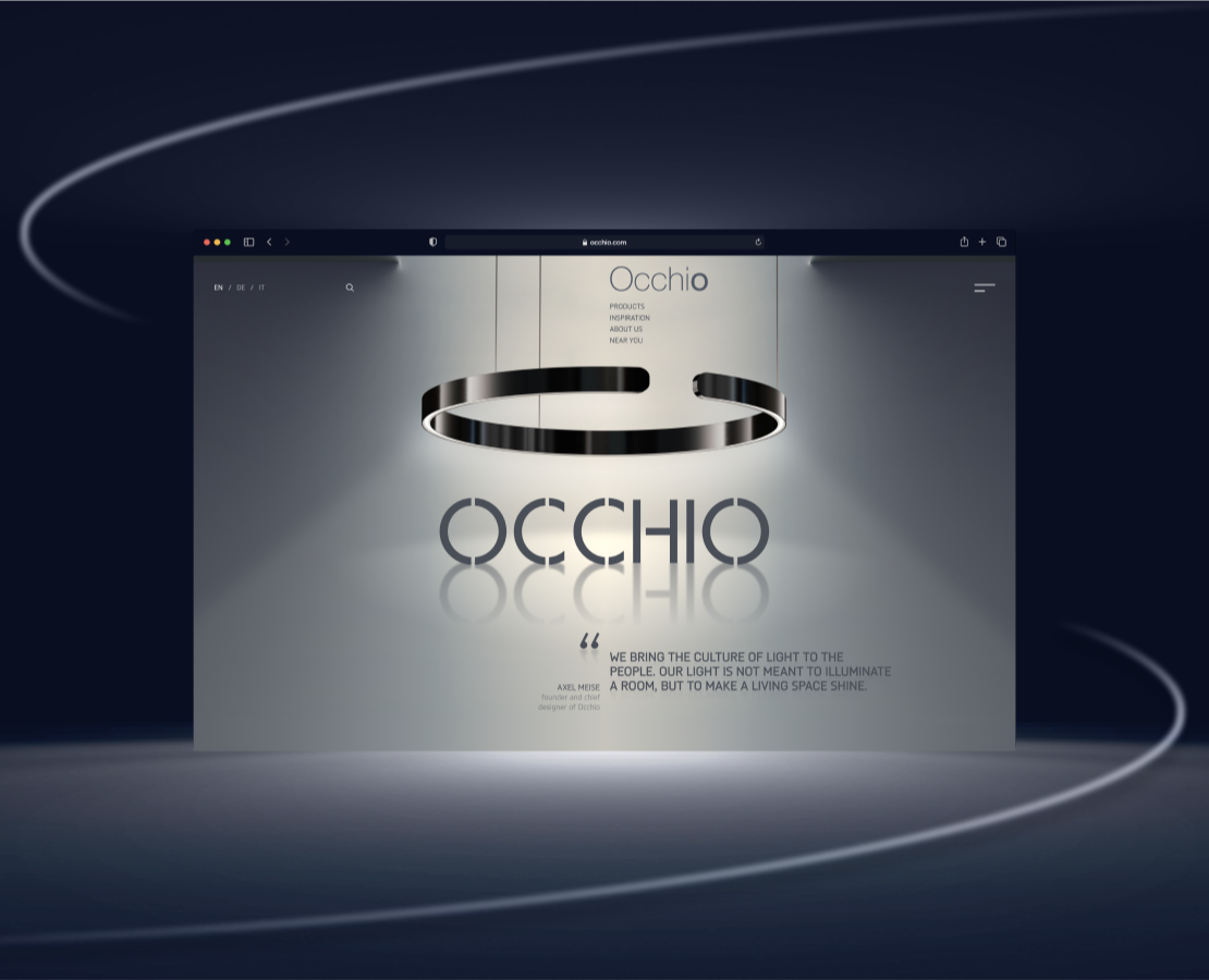 OCCHIO | Redesign concept | UX/UI design — Интерфейсы, Анимация на Dprofile