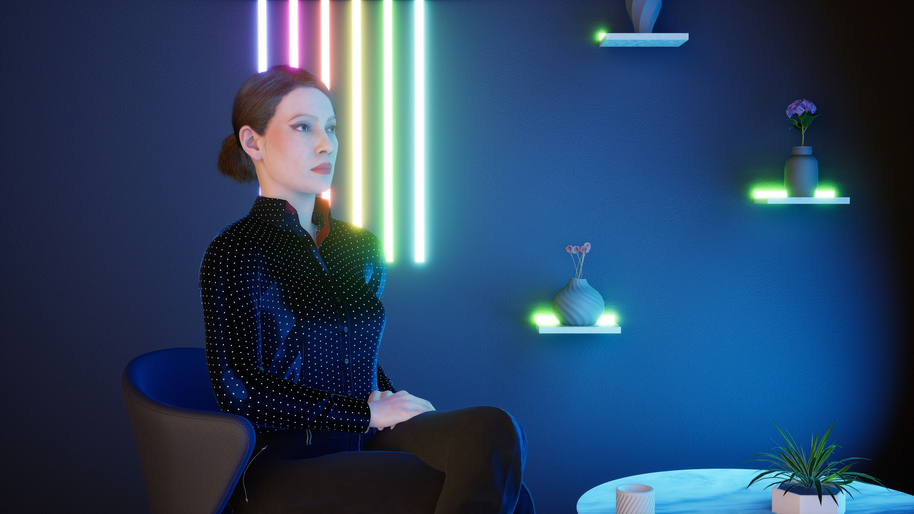 Virtual studio "Blue Calmness" — Изображение №2 — Графика, 3D на Dprofile