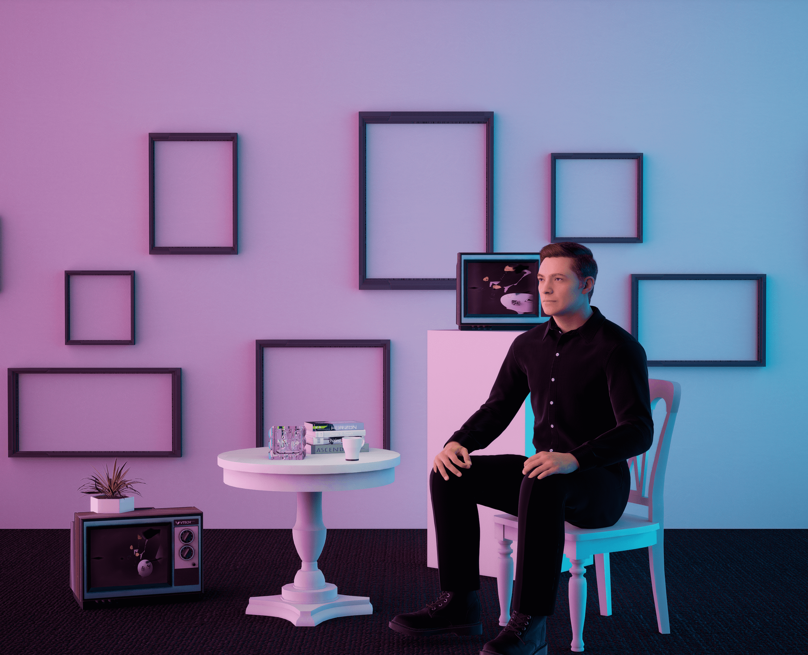 Virtual studio "Portrait" — Графика, 3D на Dprofile