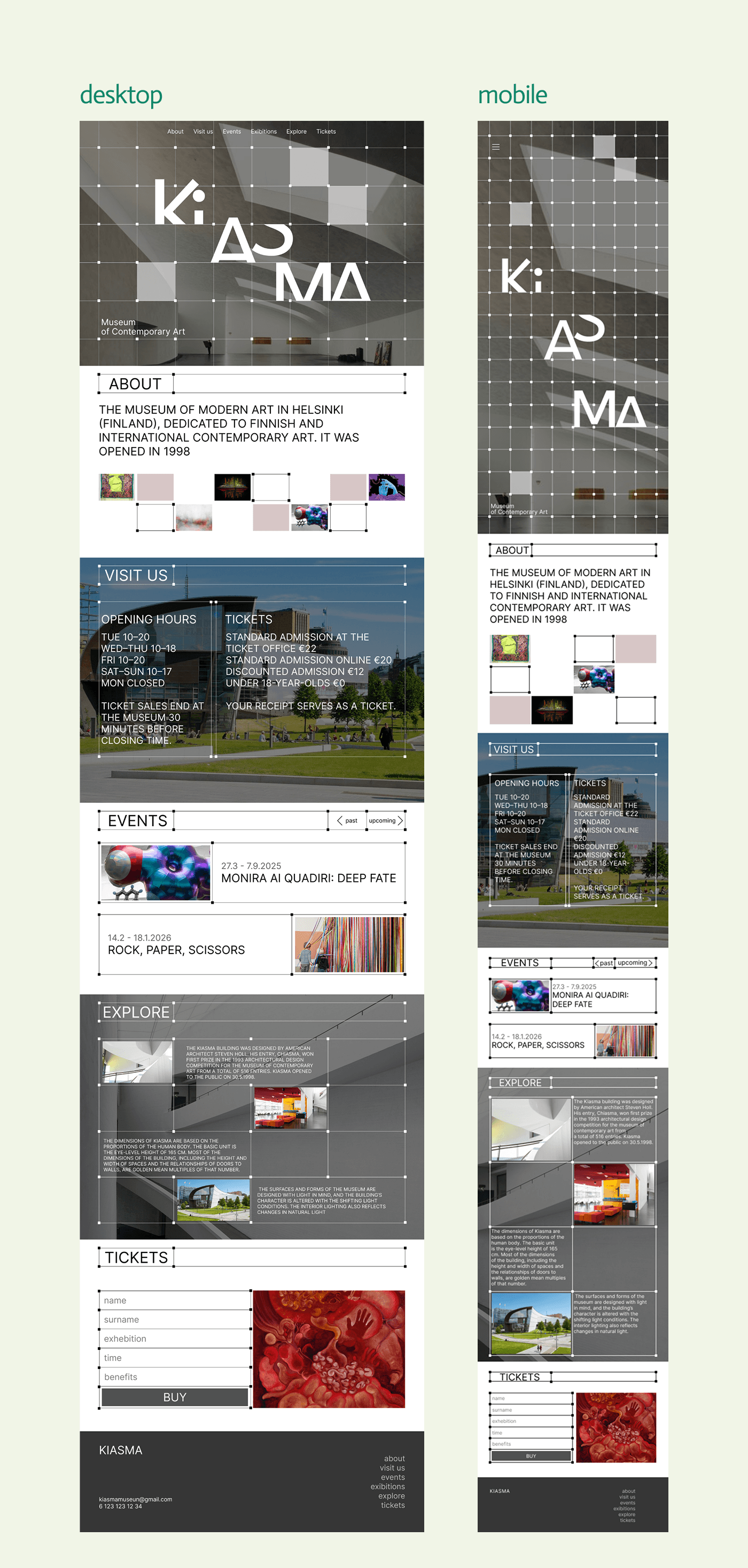 Сайт для художественной галереи — Изображение №4 — Интерфейсы на Dprofile