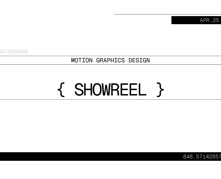 Showreel 2025 — Generative Motion Art на Dprofile