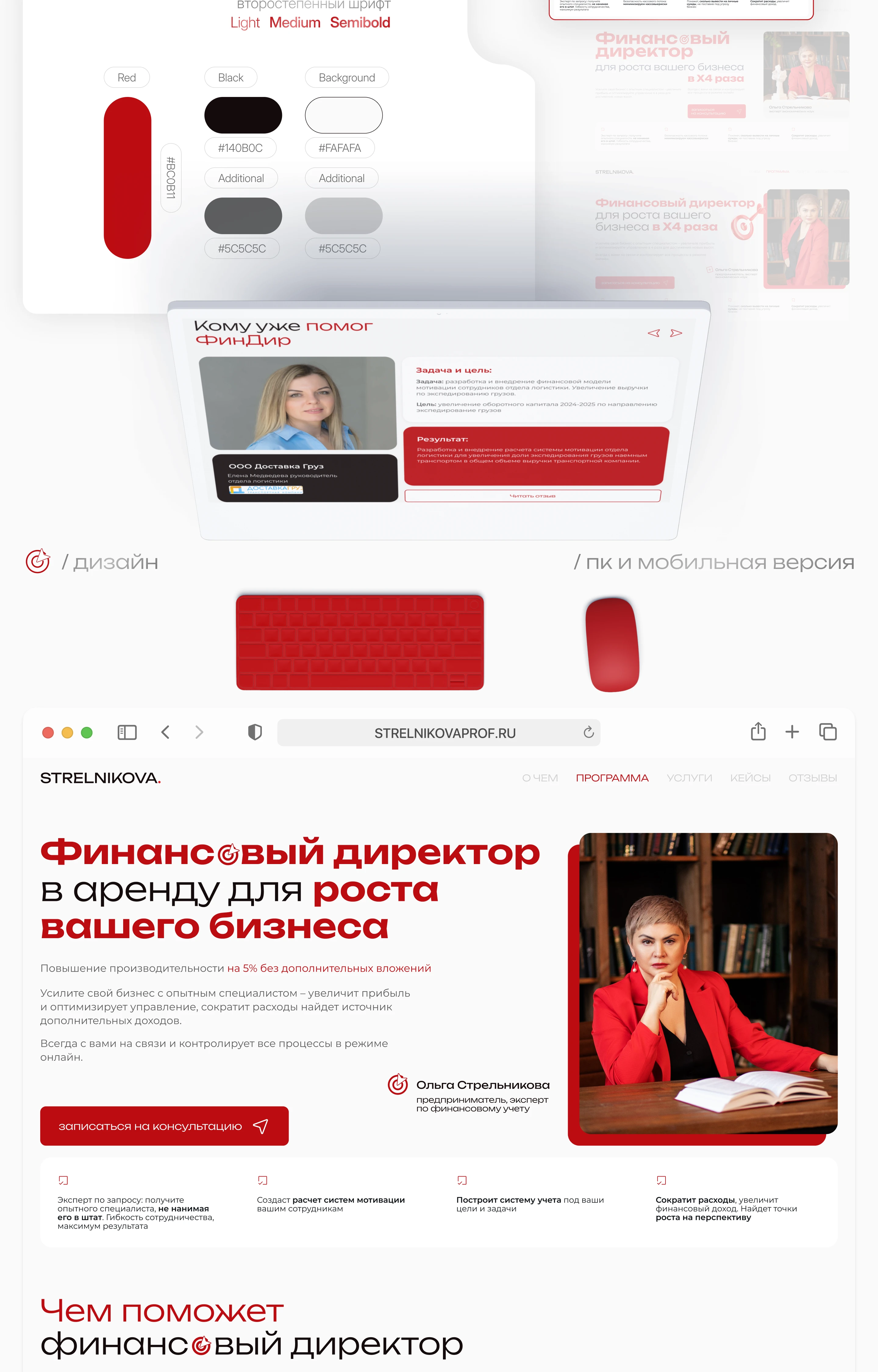 Сайт под ключ для услуг финансового директора — Изображение №3 — Интерфейсы, Брендинг на Dprofile