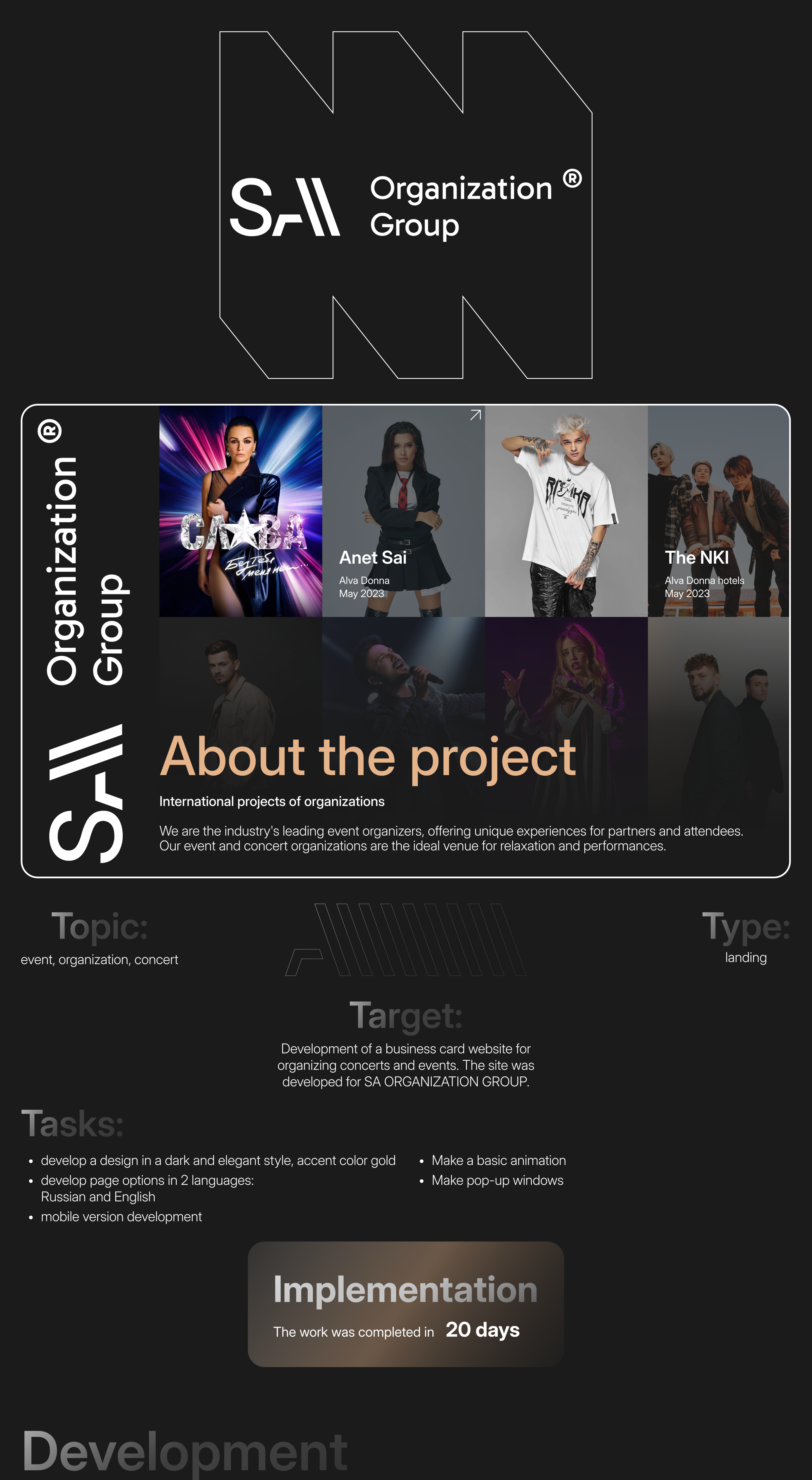 Website development for the business card — Изображение №2 — Интерфейсы, Брендинг на Dprofile