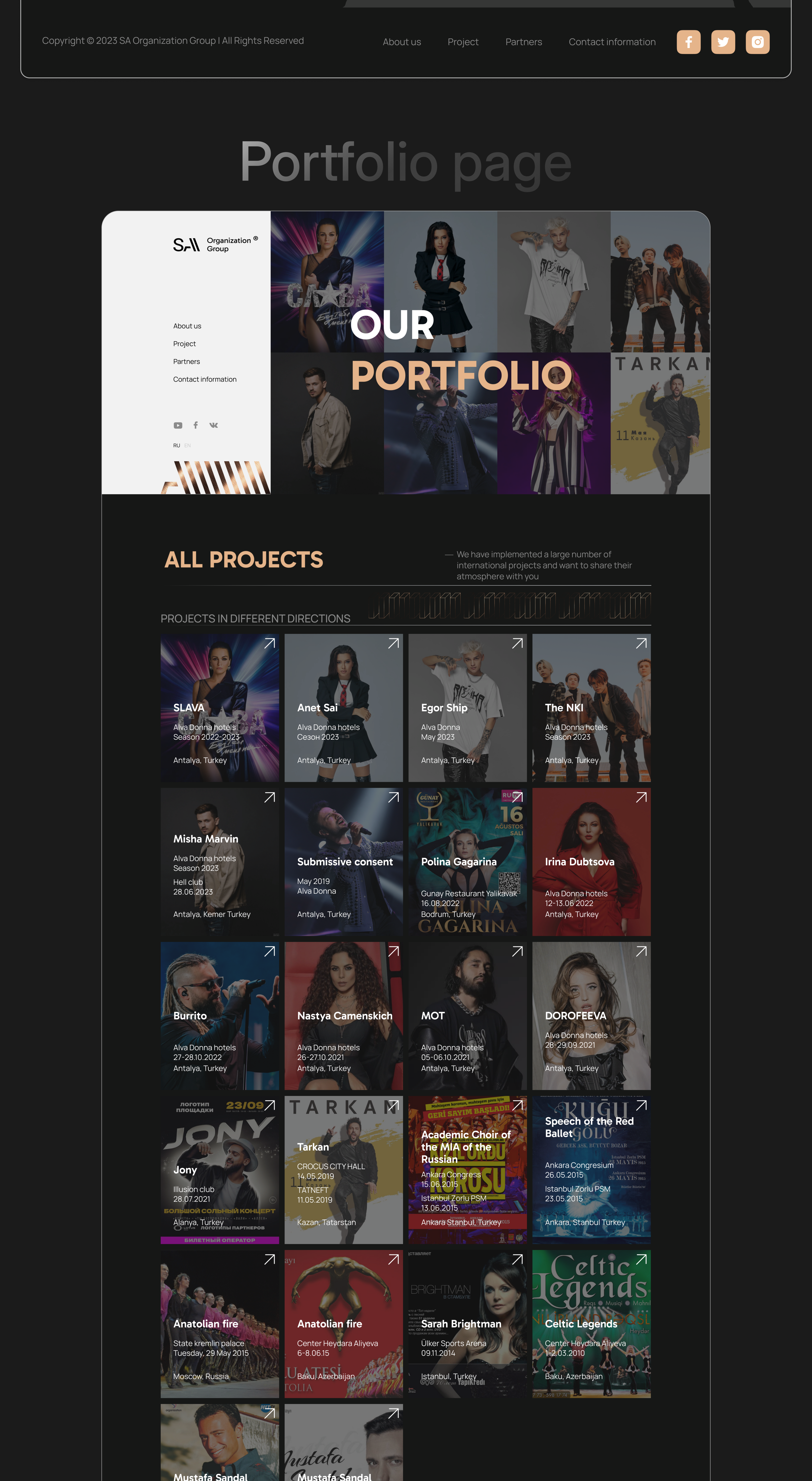 Website development for the business card — Изображение №10 — Интерфейсы, Брендинг на Dprofile