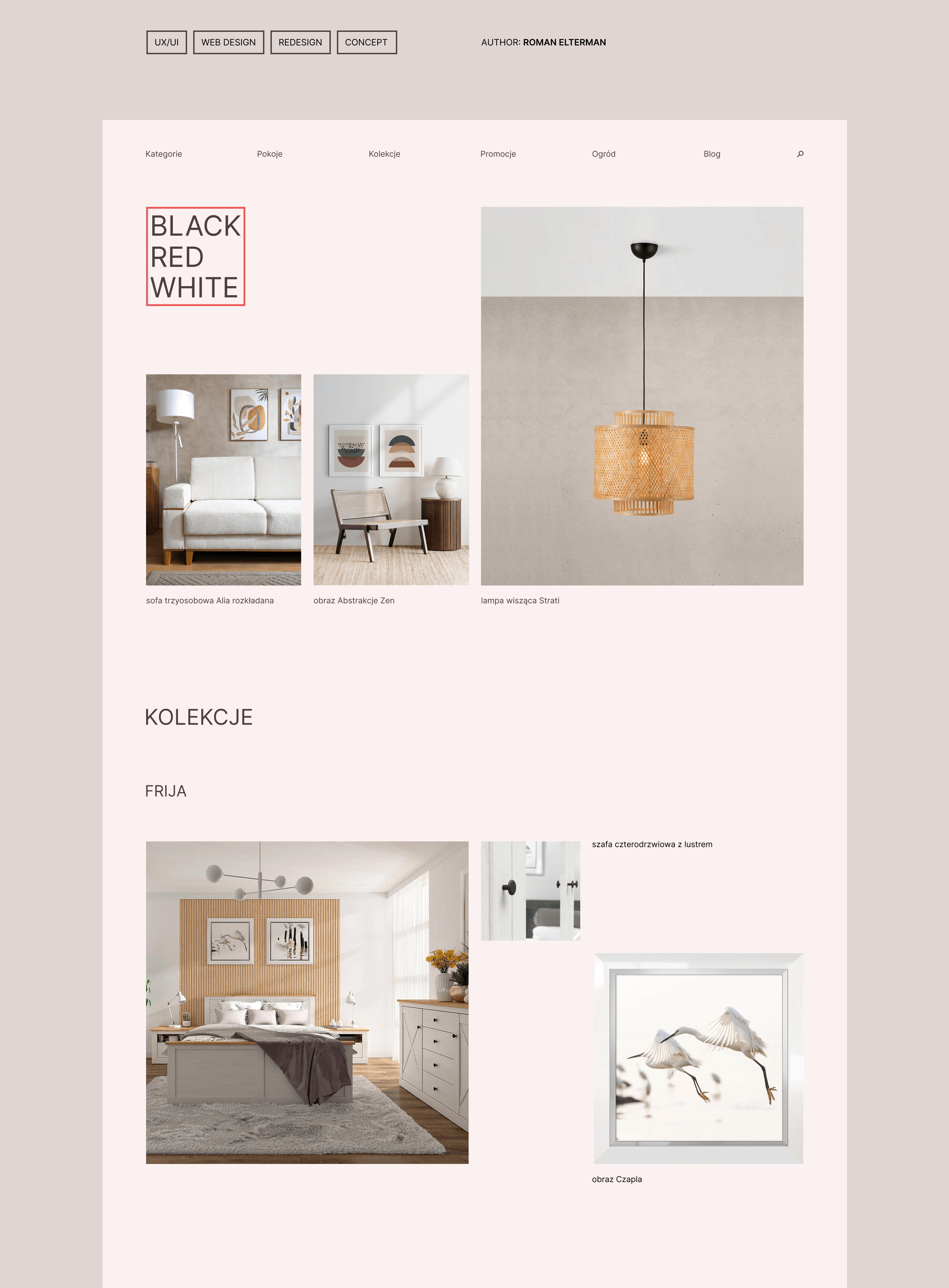 furniture online shop, Swiss style redesign — Изображение №1 — Брендинг, Маркетинг на Dprofile