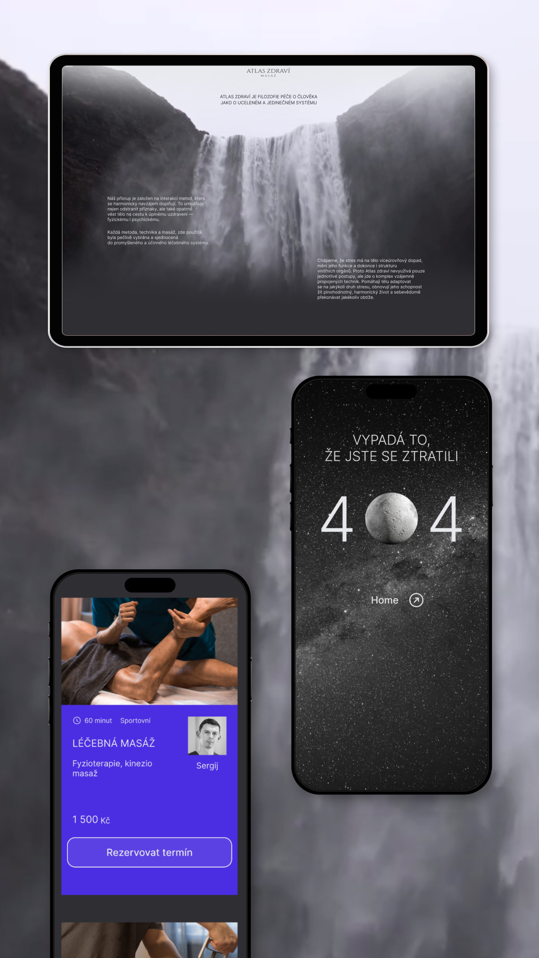 Сайт для проекта Atlas Zdravi (г. Прага) — Изображение №4 — Интерфейсы, Брендинг на Dprofile