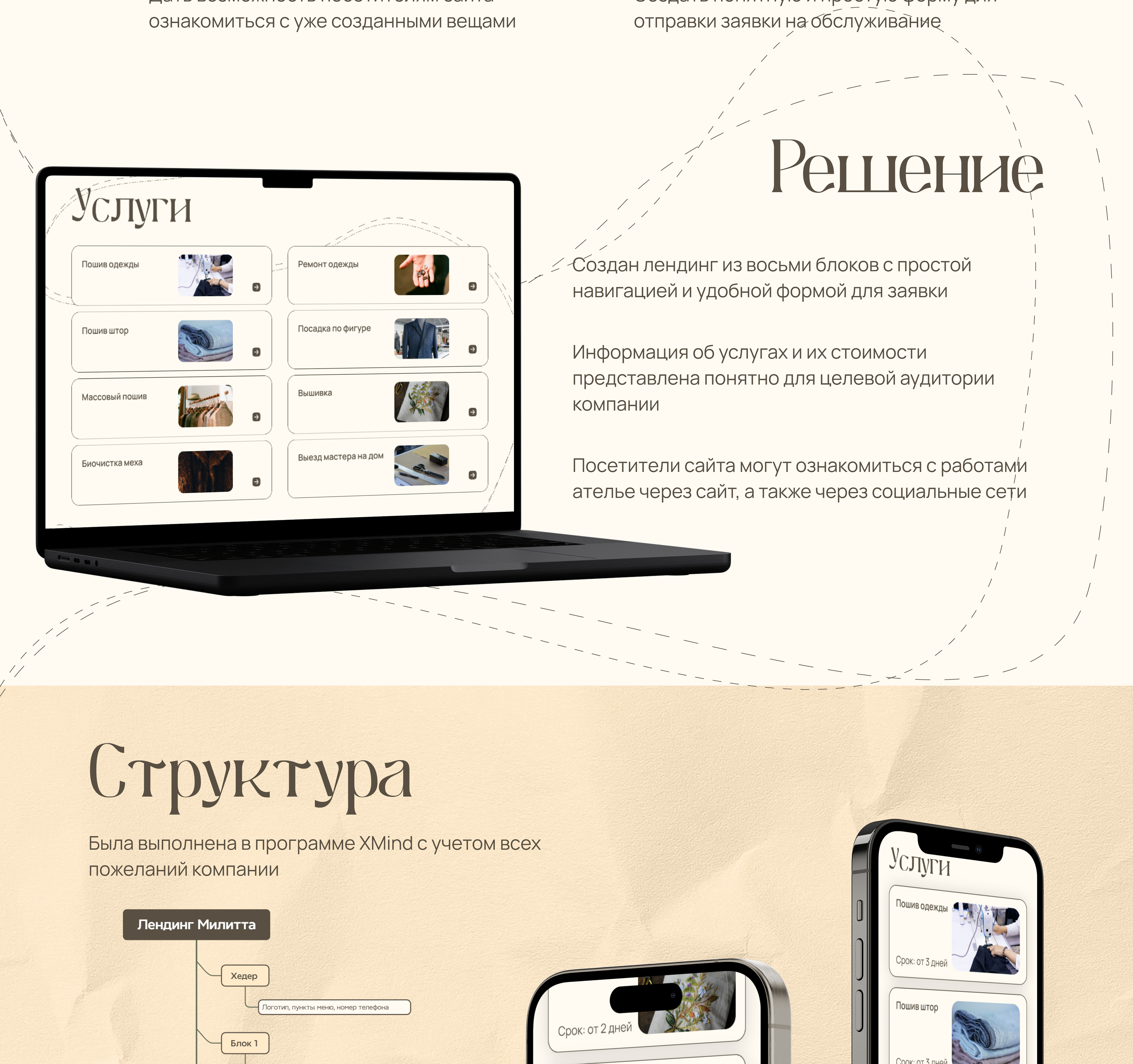 Landing page / atelier — Изображение №2 — Интерфейсы на Dprofile