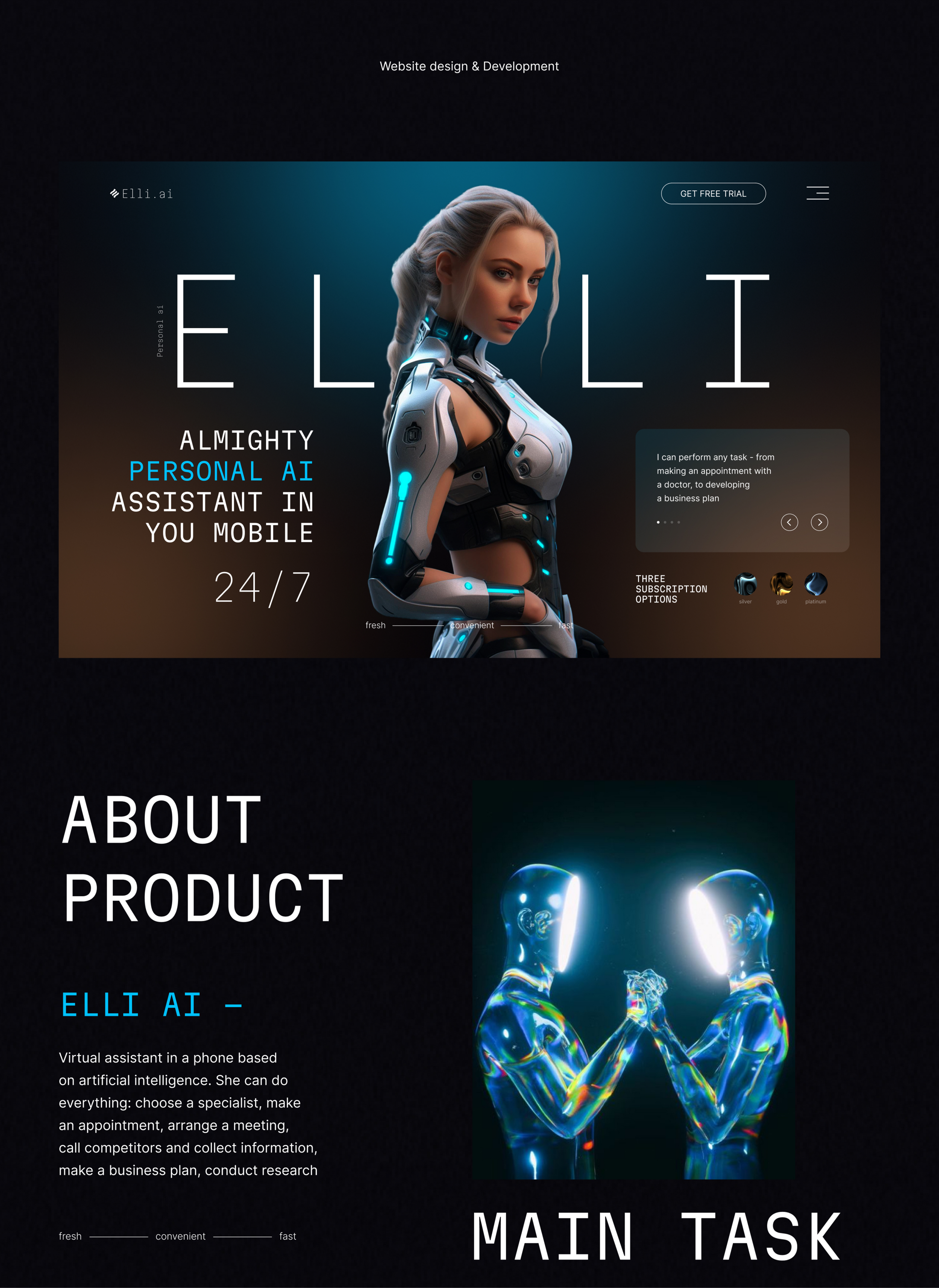 ILLI AI — Изображение №1 — Интерфейсы, Брендинг на Dprofile