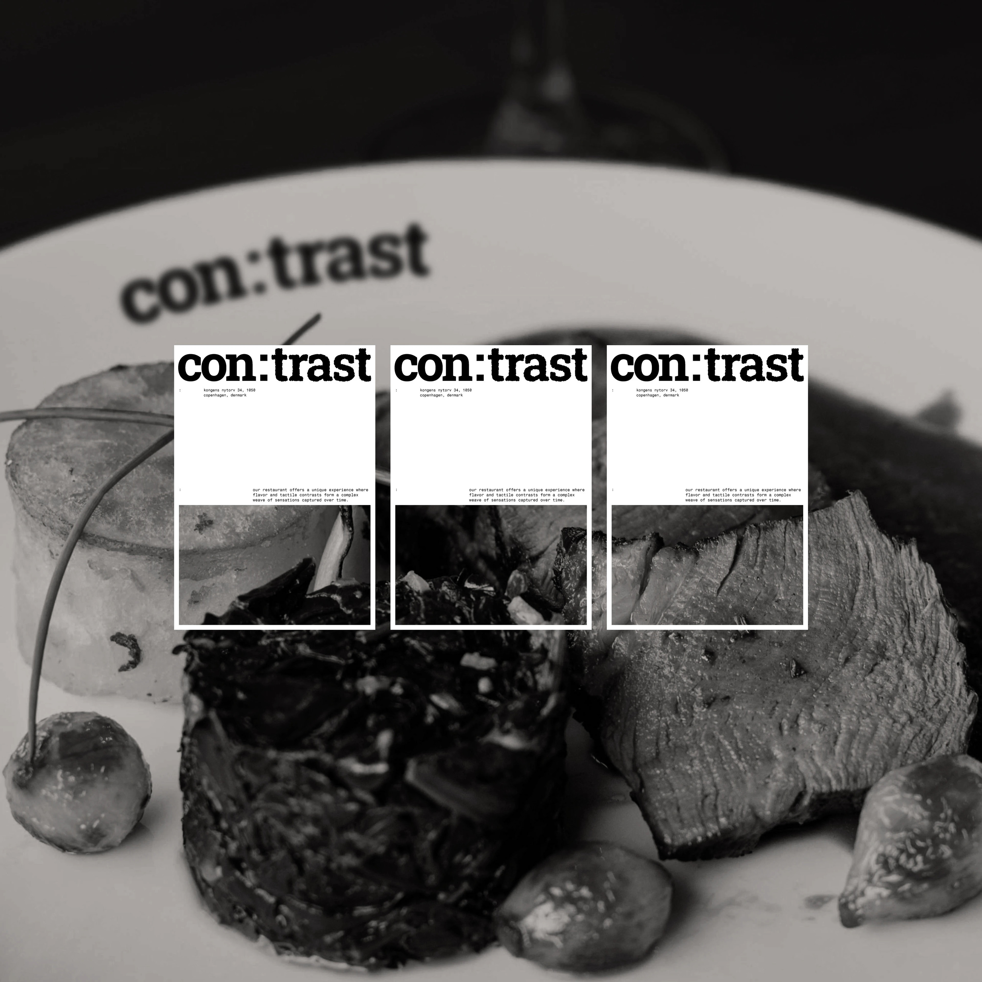 con:trast | Айдентика для ресторана — Изображение №9 — Брендинг, Графика на Dprofile