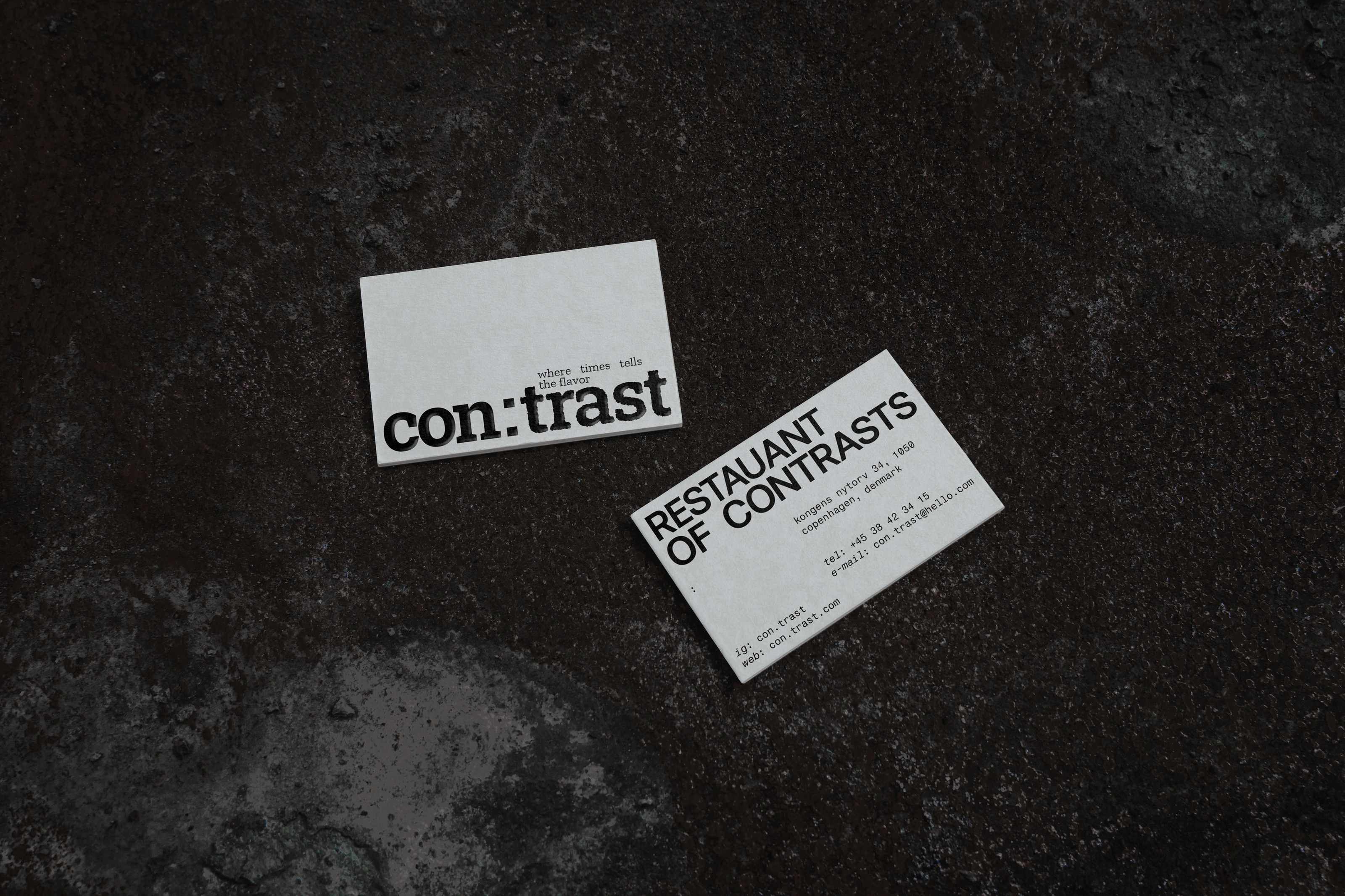 con:trast | Айдентика для ресторана — Изображение №5 — Брендинг, Графика на Dprofile
