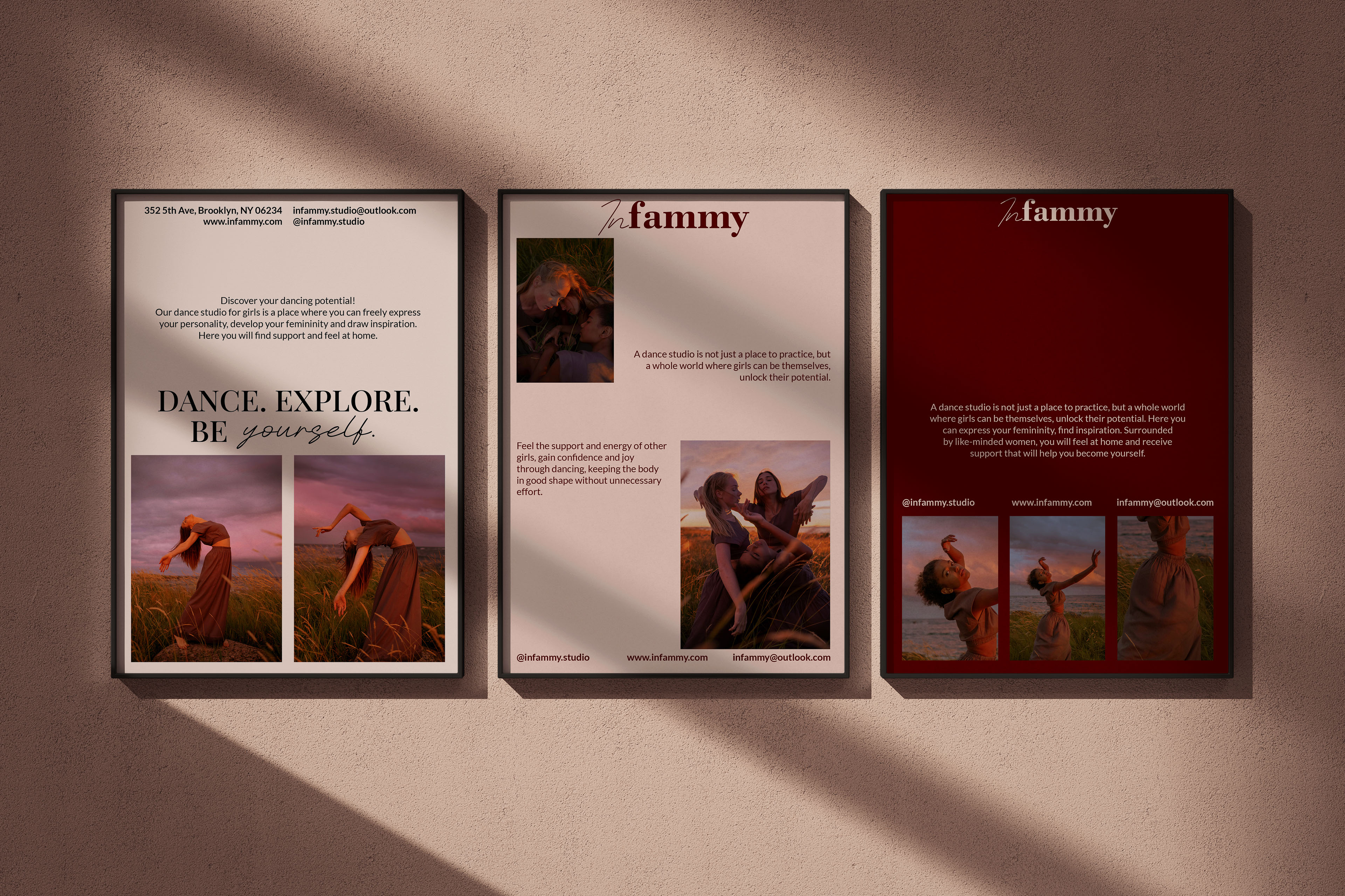 Infammy | Айдентика для студии танцев — Изображение №2 — Брендинг, Графика на Dprofile