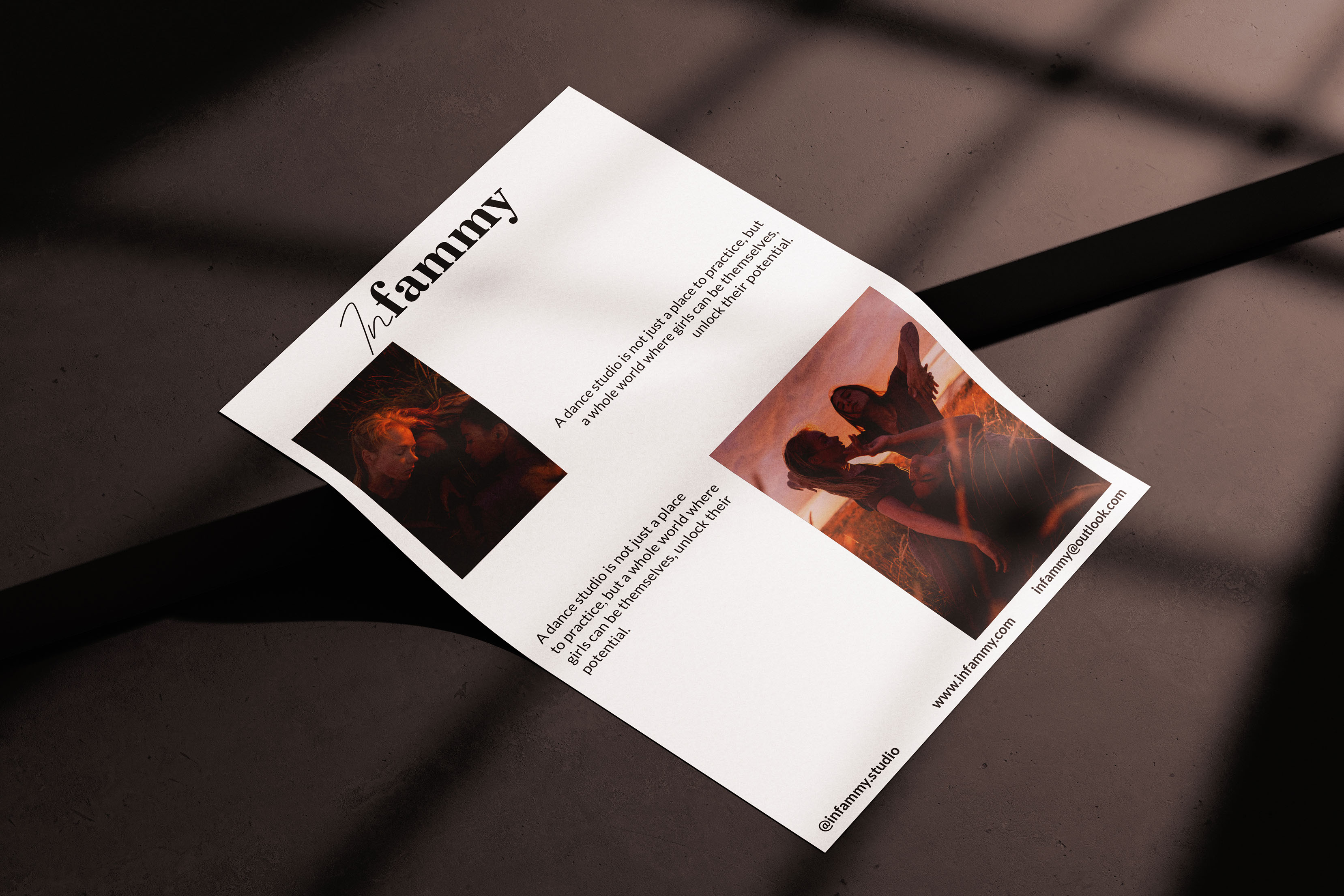Infammy | Айдентика для студии танцев — Изображение №13 — Брендинг, Графика на Dprofile