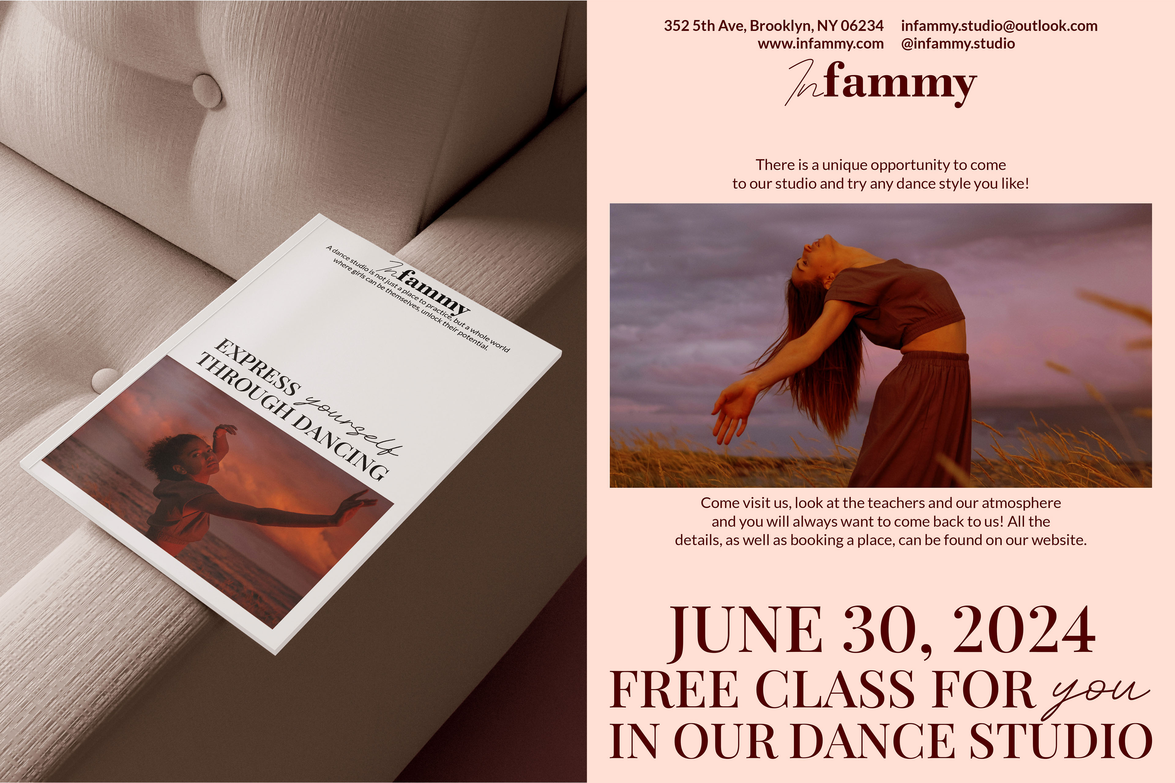 Infammy | Айдентика для студии танцев — Изображение №10 — Брендинг, Графика на Dprofile