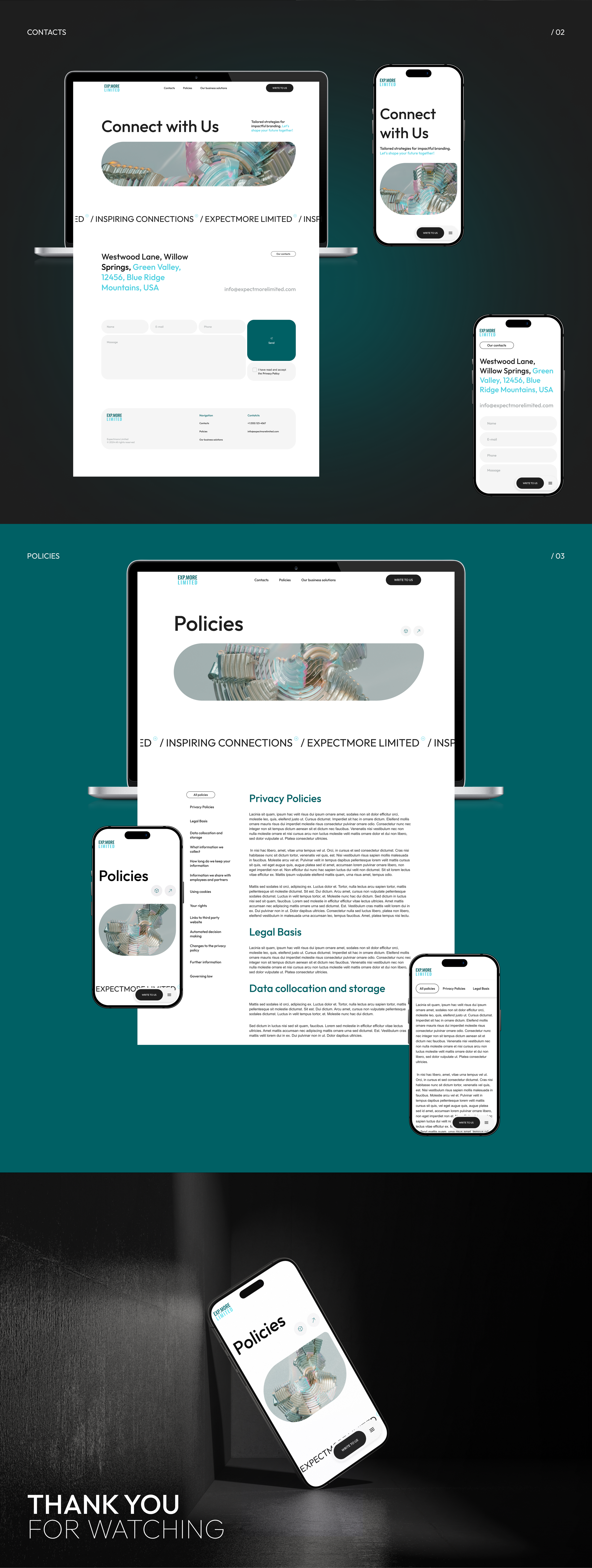 Exp.more Limited | Corporate website design — Изображение №6 — Интерфейсы, Брендинг на Dprofile