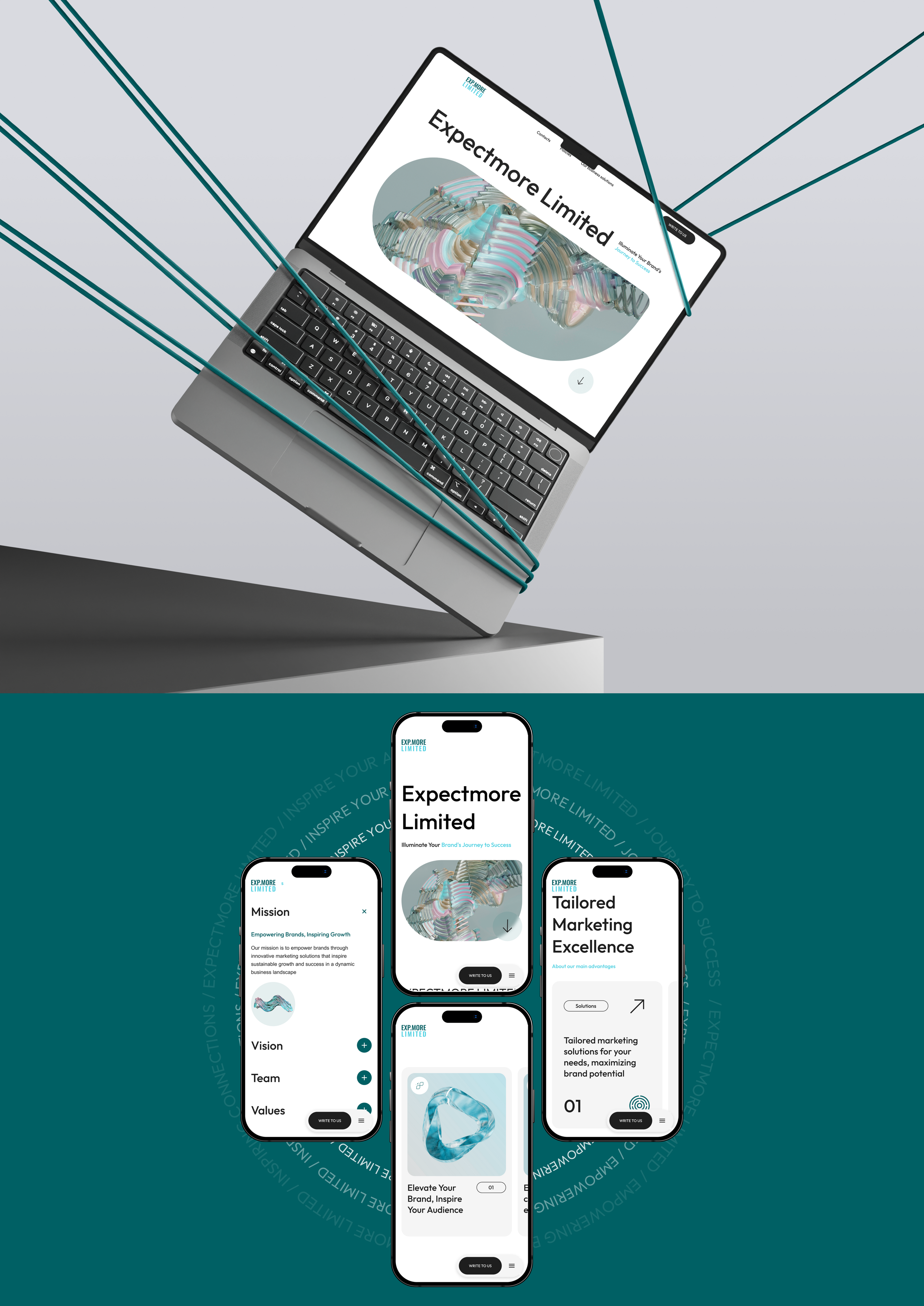 Exp.more Limited | Corporate website design — Изображение №3 — Интерфейсы, Брендинг на Dprofile