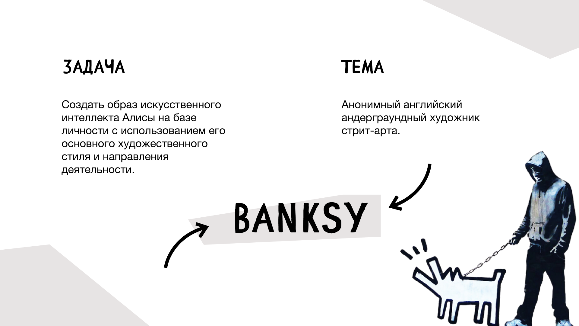 Образ персонажа Бэнкси для колонки Алиса — Изображение №2 — Брендинг, Иллюстрация на Dprofile