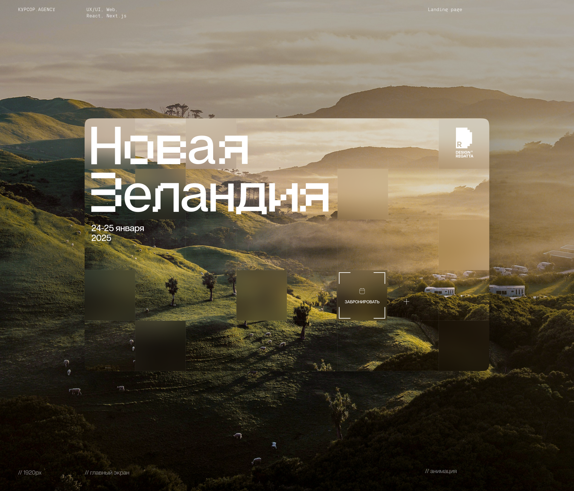 Design Regatta: лендинг для мероприятия — Изображение №1 — Интерфейсы, Брендинг на Dprofile