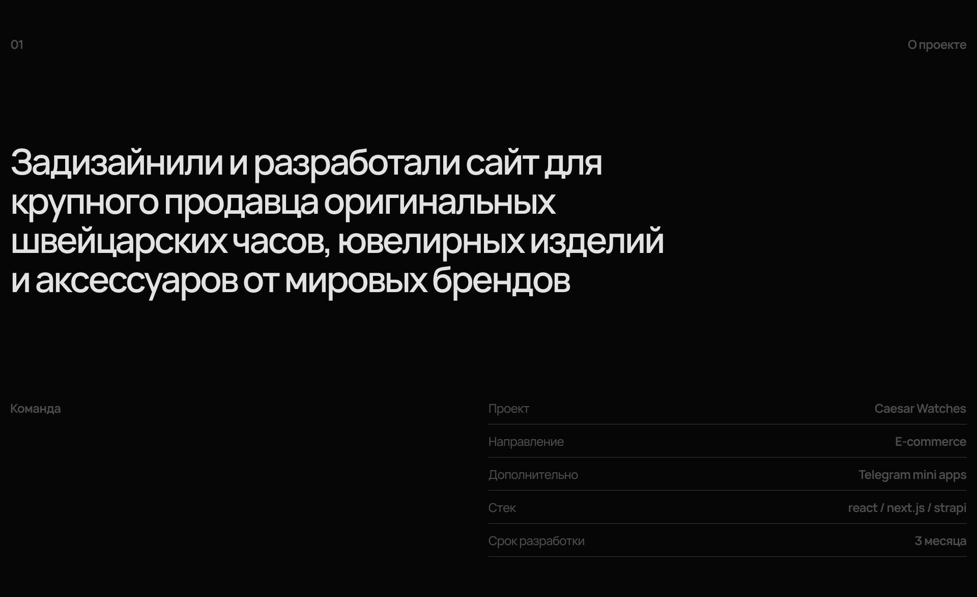 Caesar Watches: сайт для интернет-магазина — Изображение №2 — Интерфейсы, Брендинг на Dprofile