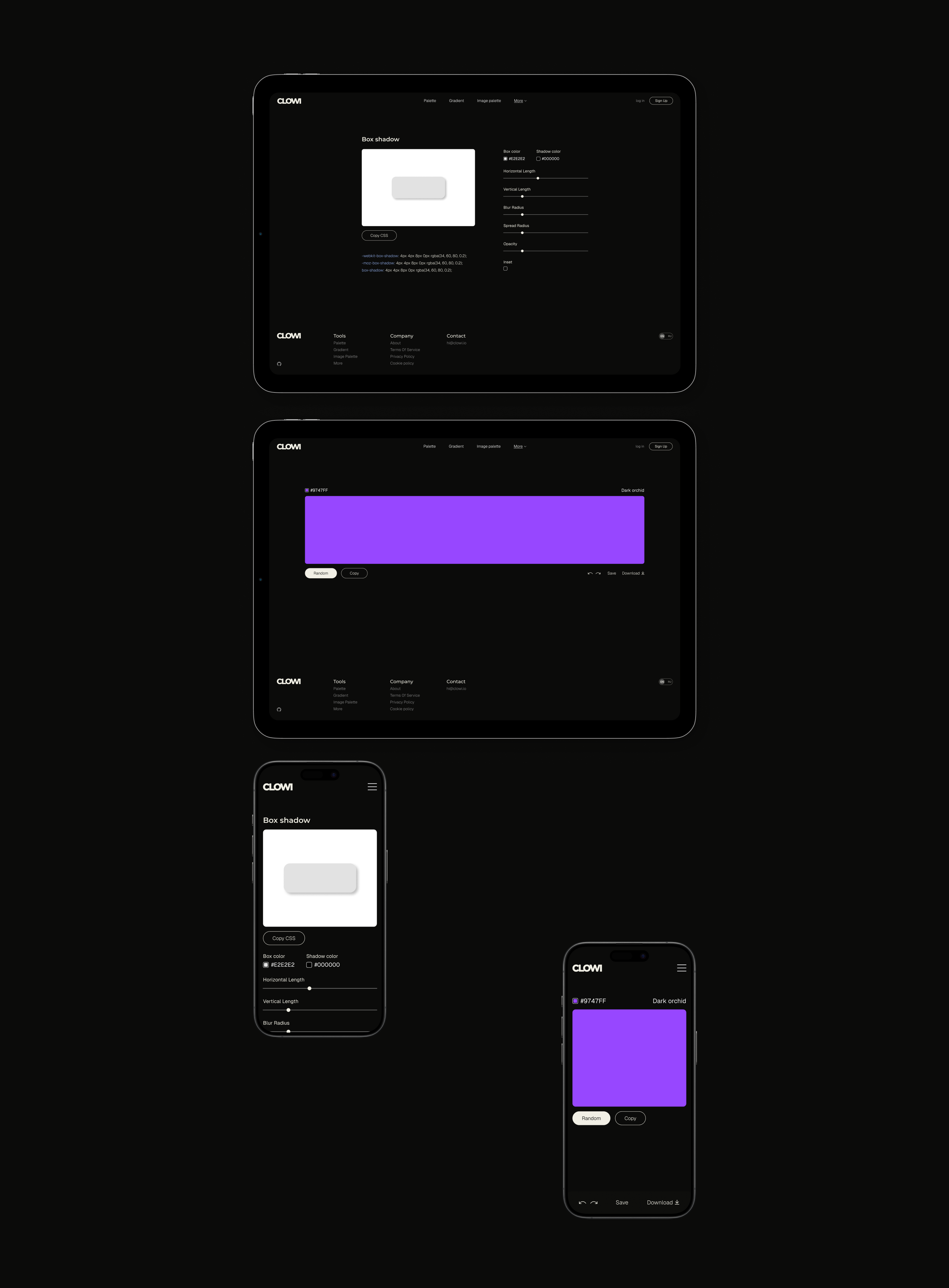 CLOWI — Изображение №5 — Интерфейсы на Dprofile