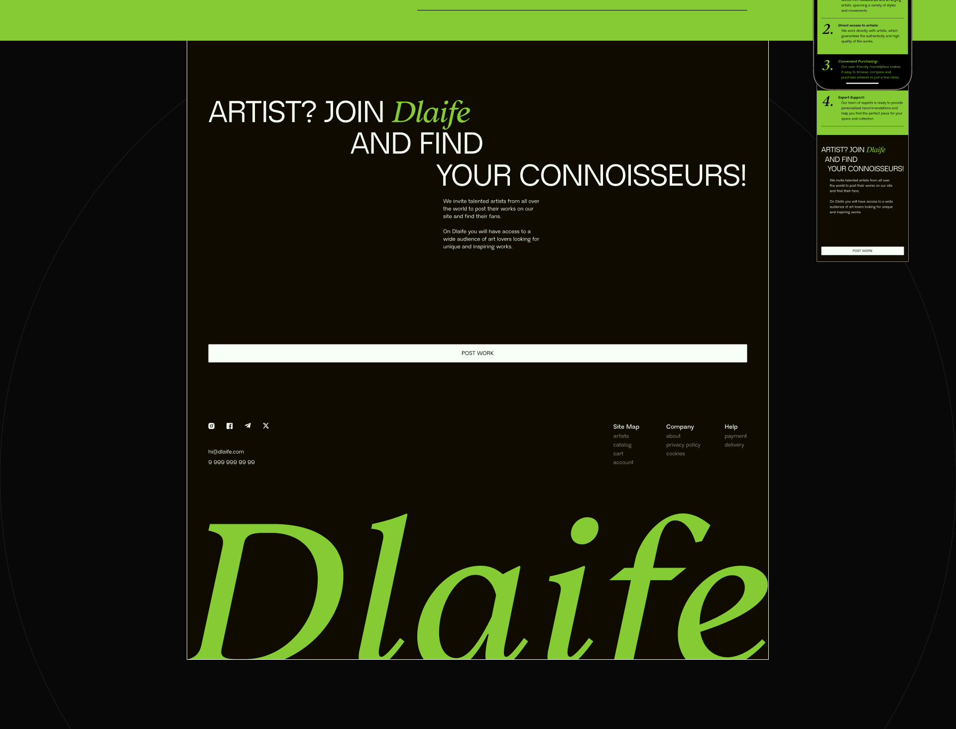 Online art store — Изображение №4 — Интерфейсы на Dprofile