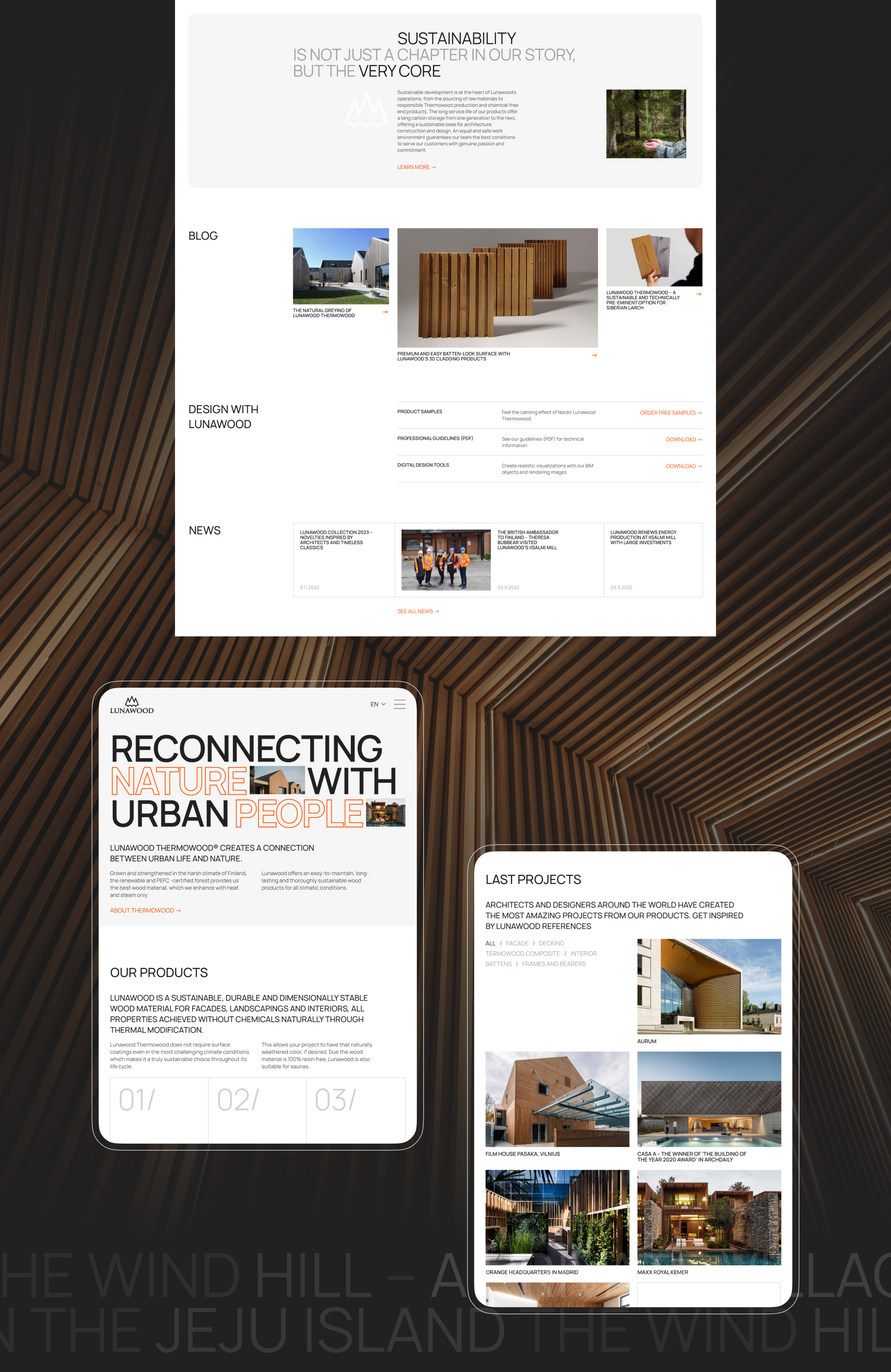 Lunawood | Corporate website — Изображение №4 — Интерфейсы, Анимация на Dprofile