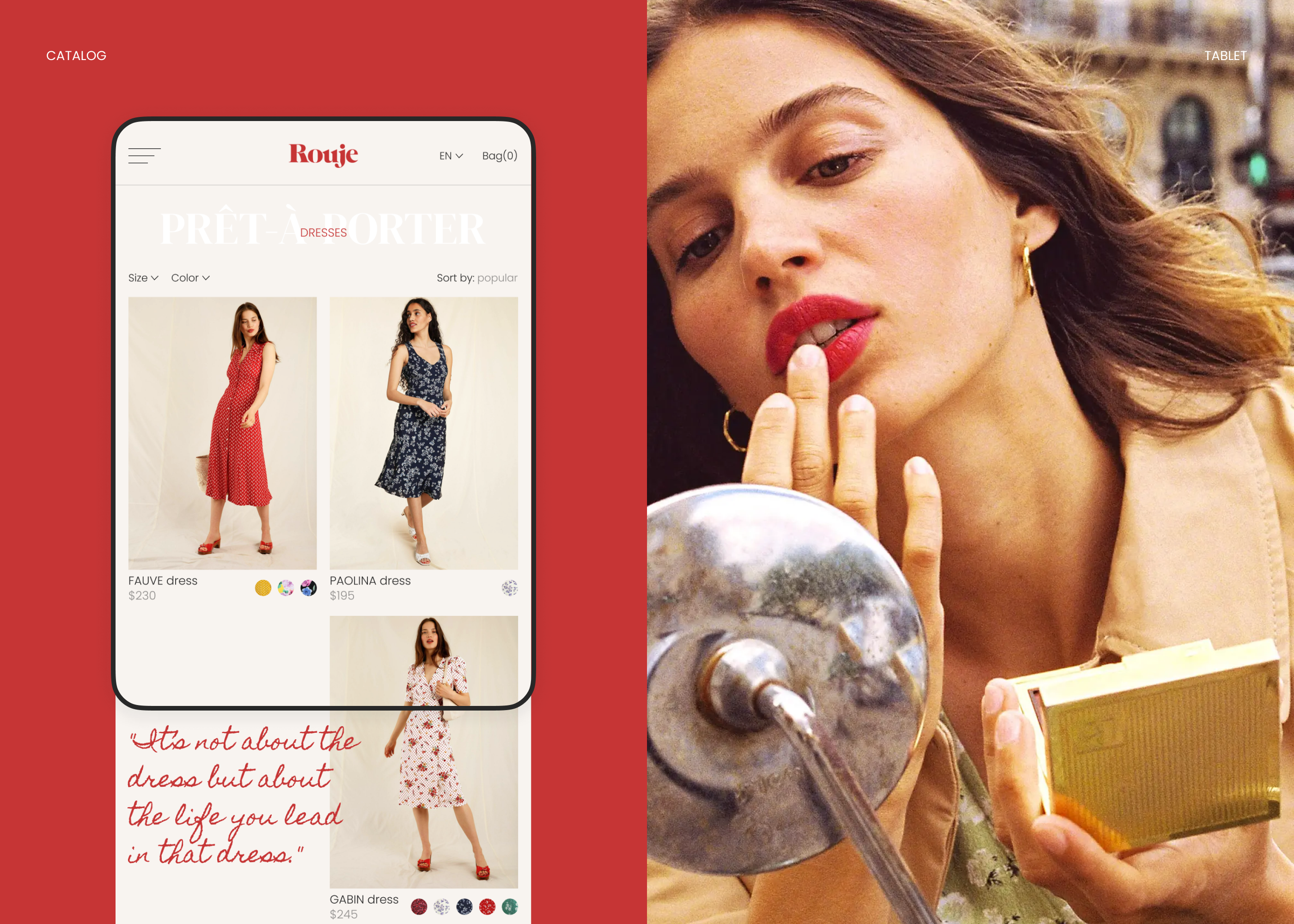 Rouje | E-commerce redesign — Изображение №5 — Интерфейсы на Dprofile
