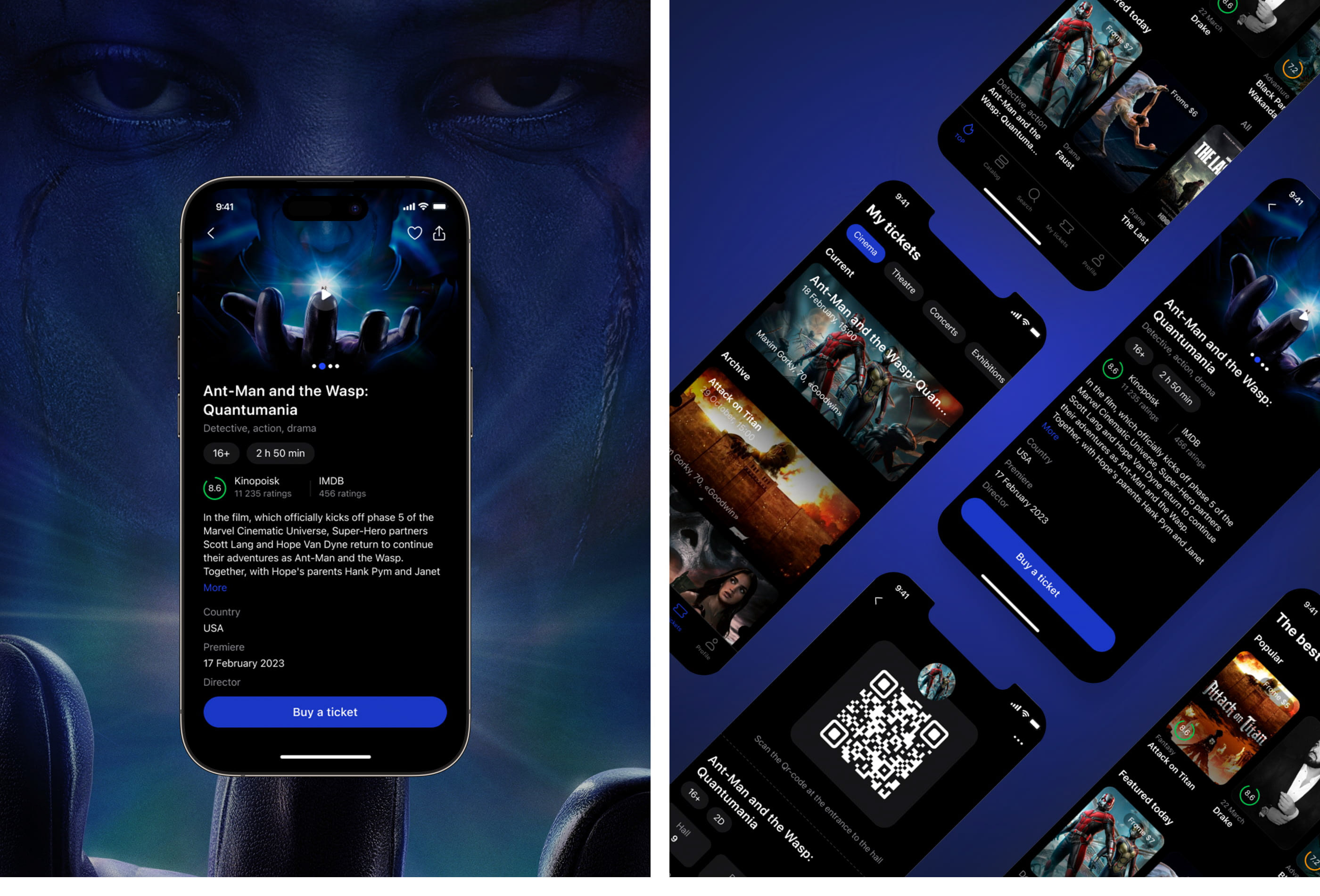 AFISHA ONLINE — Event Mobile App UX/UI — Изображение №2 — Интерфейсы, Анимация на Dprofile