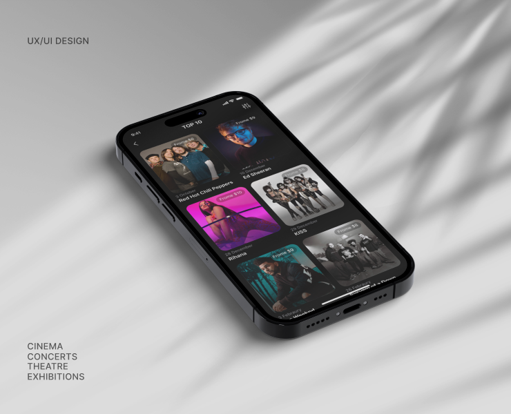 AFISHA ONLINE — Event Mobile App UX/UI на Dprofile