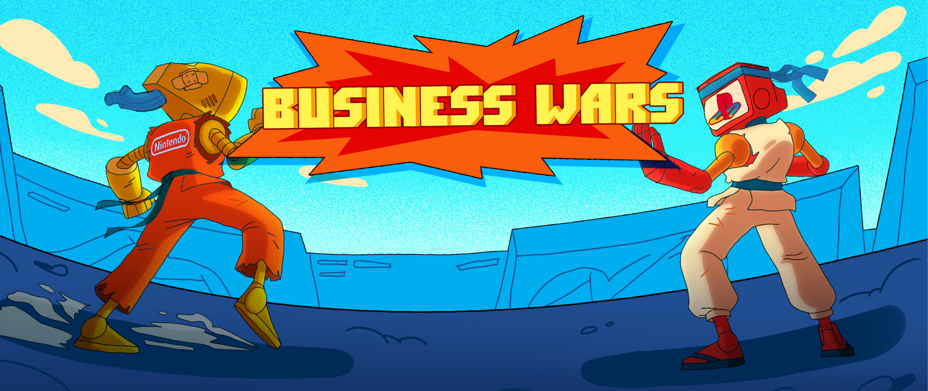 Business wars: Sony vs Nintendo — Изображение №1 — Иллюстрация, Анимация на Dprofile