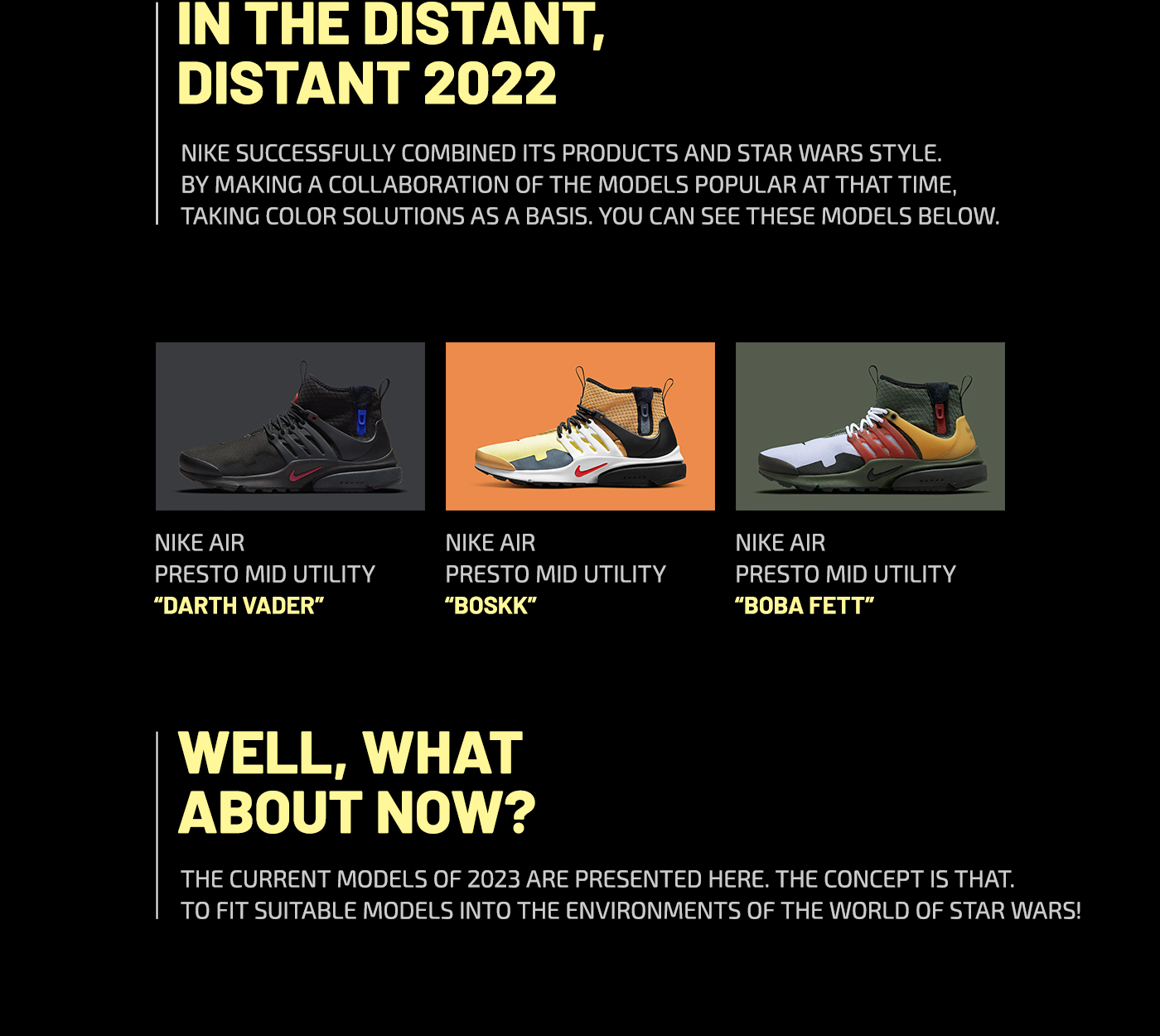 Nike and Star Wars Collaboration — Изображение №2 — Брендинг, Маркетинг на Dprofile
