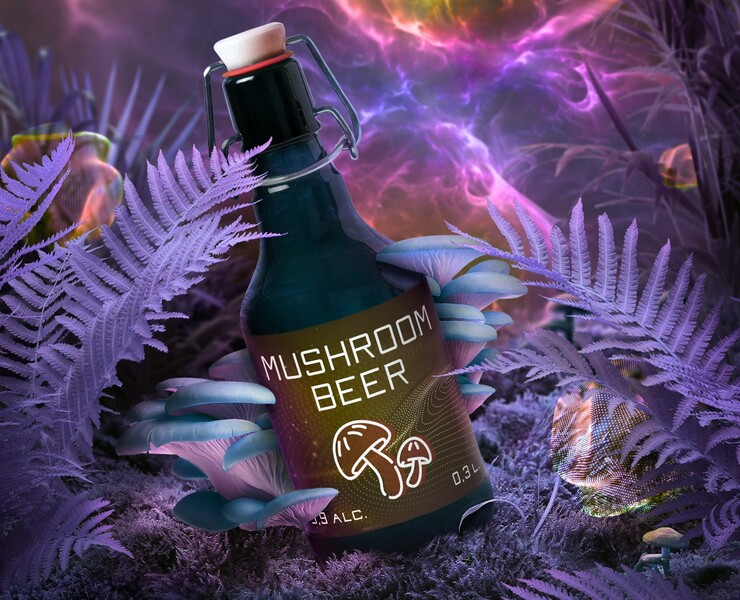 landing page "Mushroom beer" — Графика, Маркетинг на Dprofile
