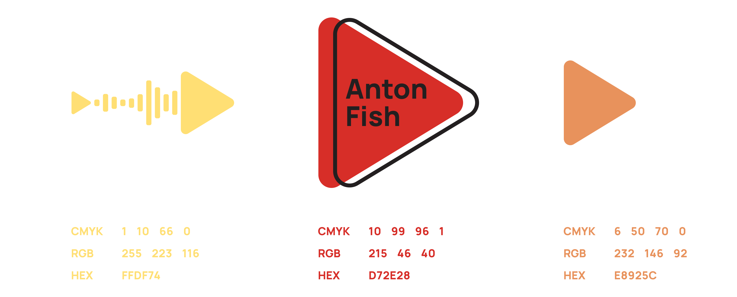 Логотип Anton Fish — Изображение №3 — Брендинг на Dprofile