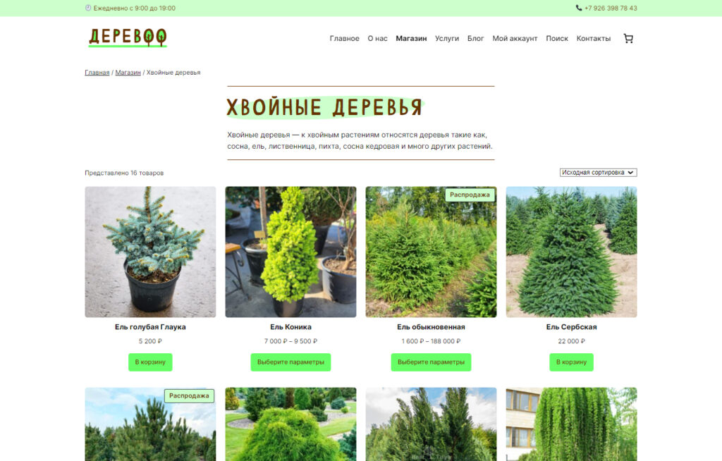 Интернет-магазин деревьев «Деревоо» — Изображение №3 — Интерфейсы, Брендинг на Dprofile