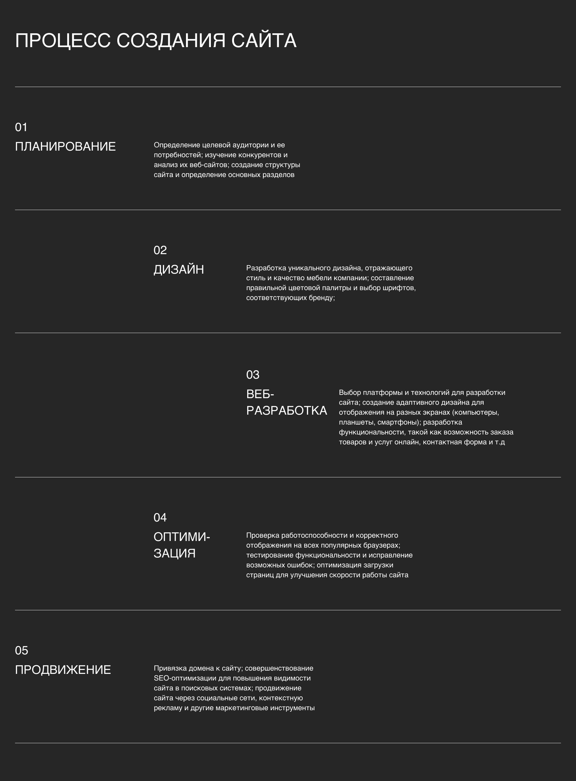 Сайт для компании по производству мебели на заказ — Изображение №3 — Интерфейсы на Dprofile